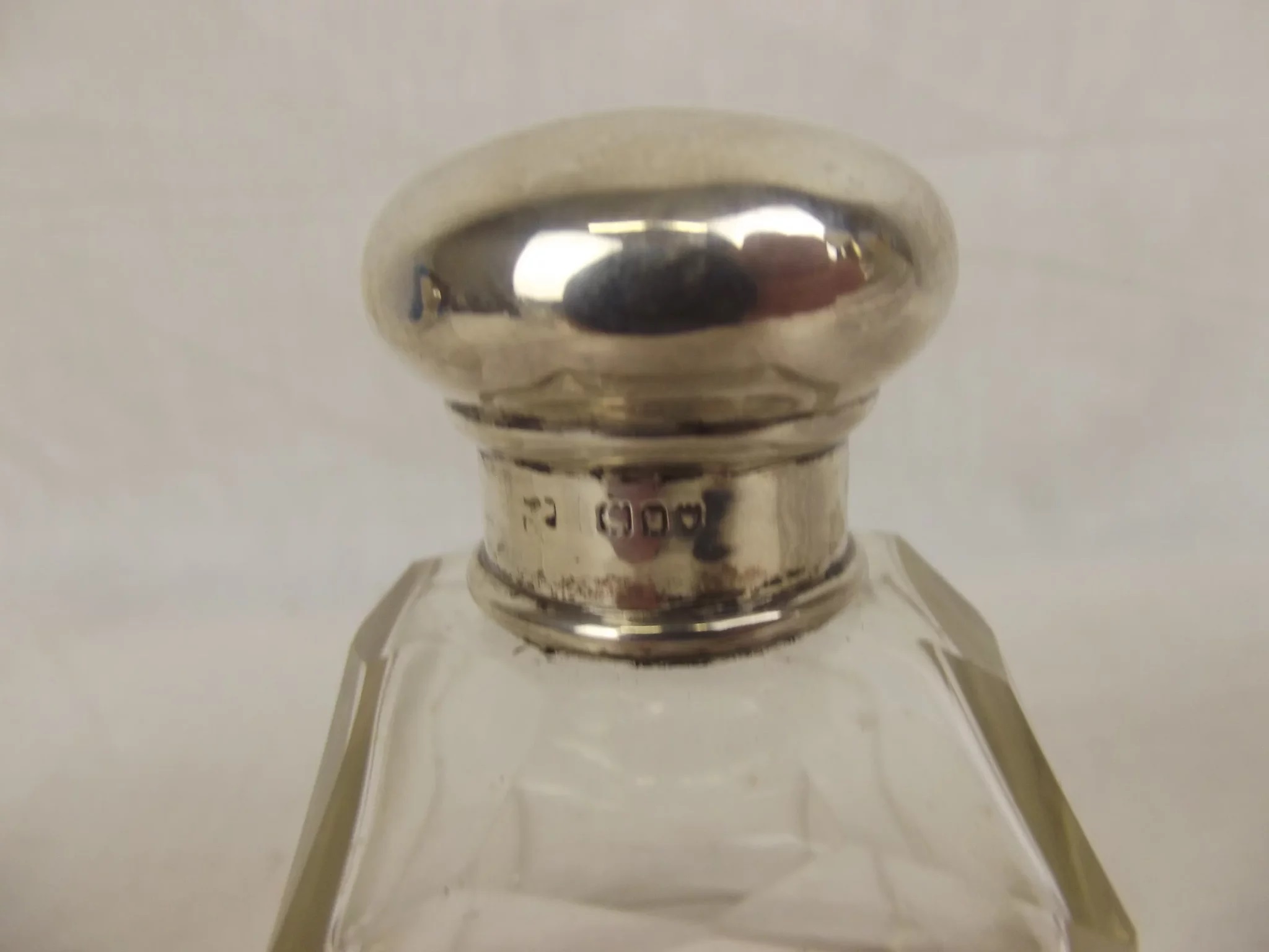 Pair Of London Silver Topped Perfume Bottles London 1932 - Image 7