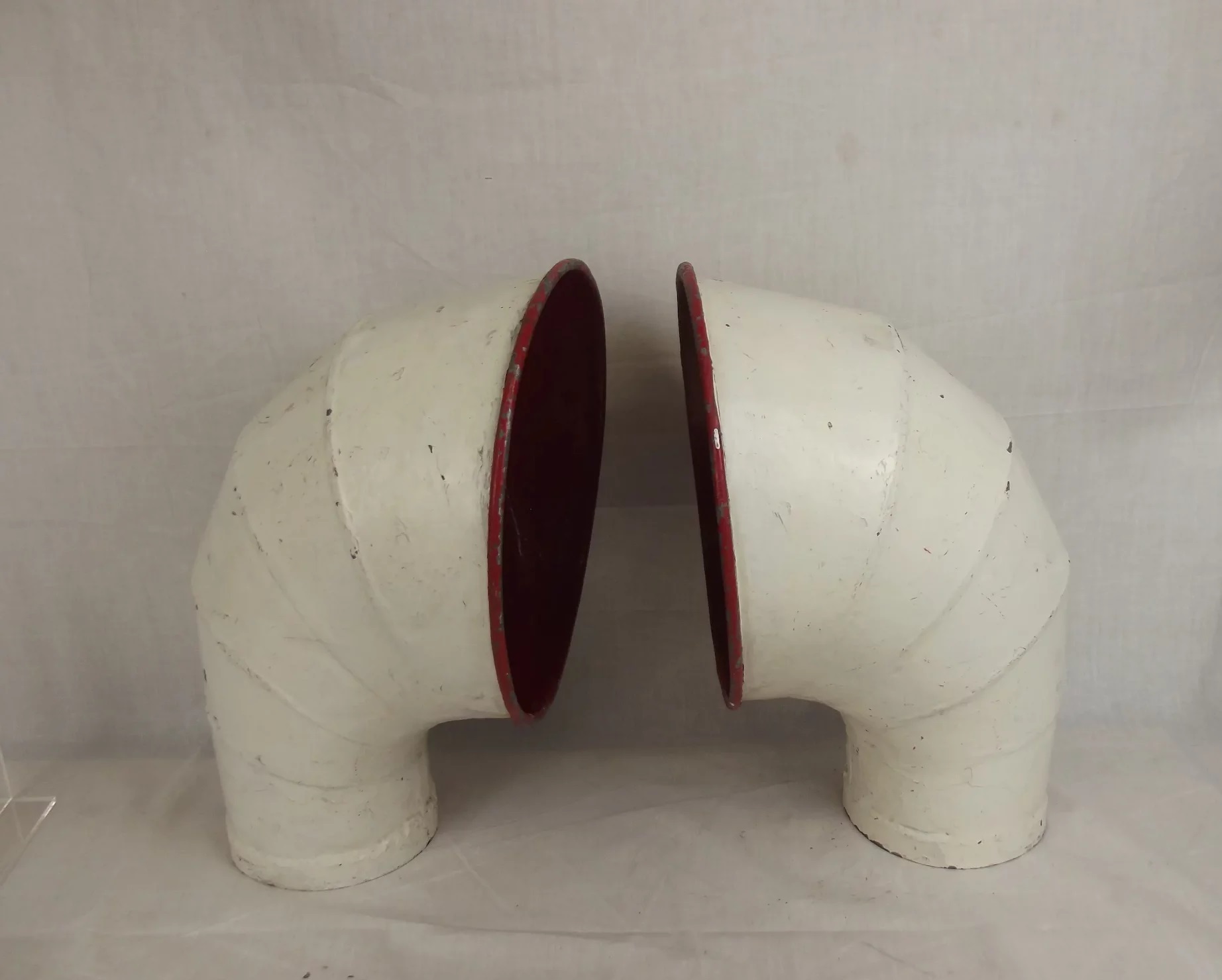 Pair Of Vintage Steel Ships Engine Cowls - Image 2