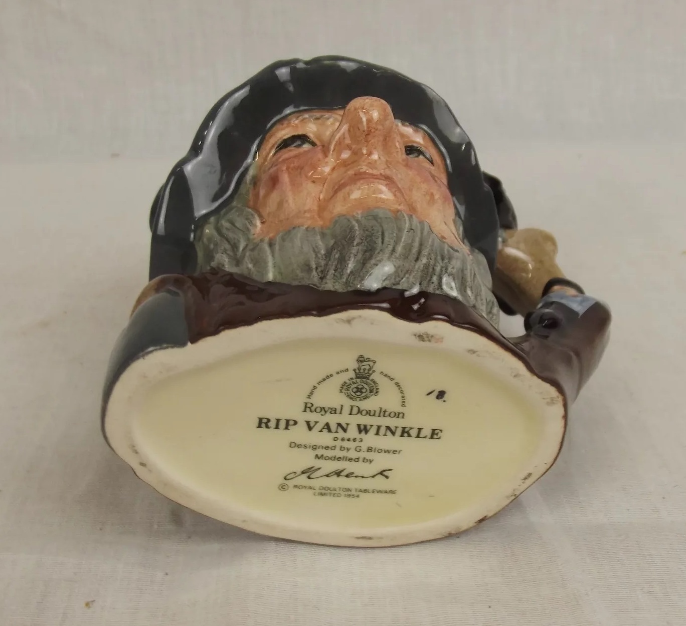 Royal Doulton Rip Van Winkle Toby Jug Small Version D6463 - Image 5