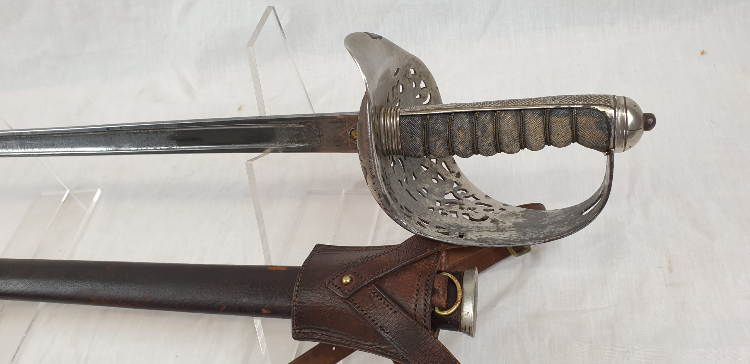 1897 Pattern Royal Marine GR V Sword and scabbard - Image 9
