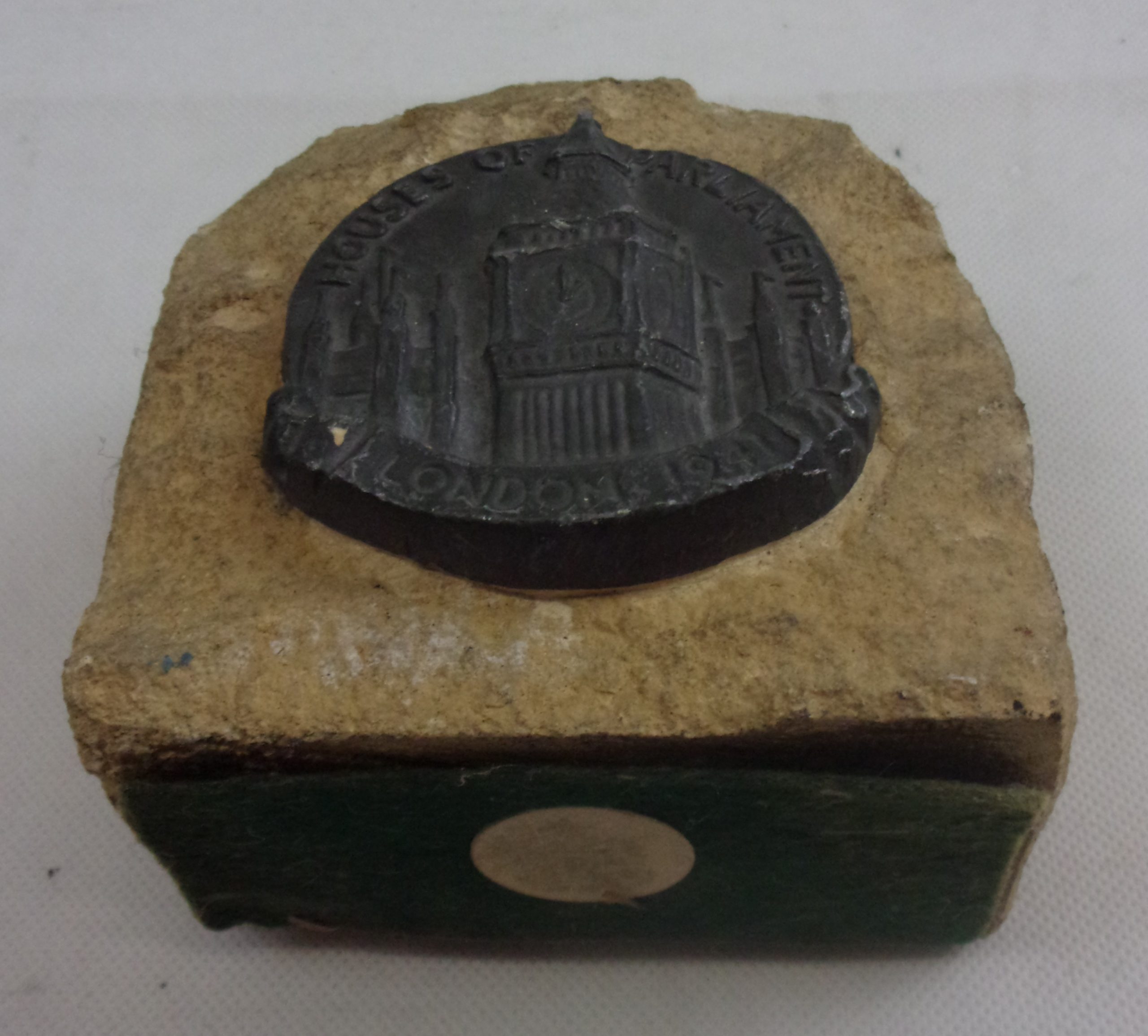 Stone Letter Rack Made From 1941 Houses Of Parliament Rubble - Image 3