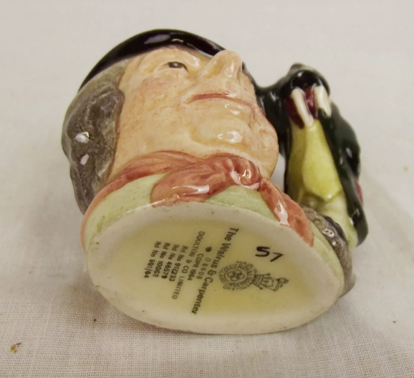 Tiny Royal Doulton Toby Jug D6608 The Walrus And The Carpenter - Image 7