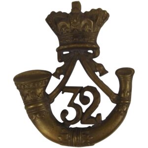 Victorian 1881-1895 Duke Of Cornwall Light Infantry Glengarry Cap Badge