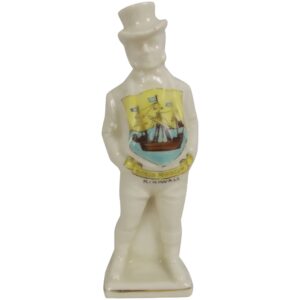 WW1 Crested China Figurine Of John Bull For Kirkwall