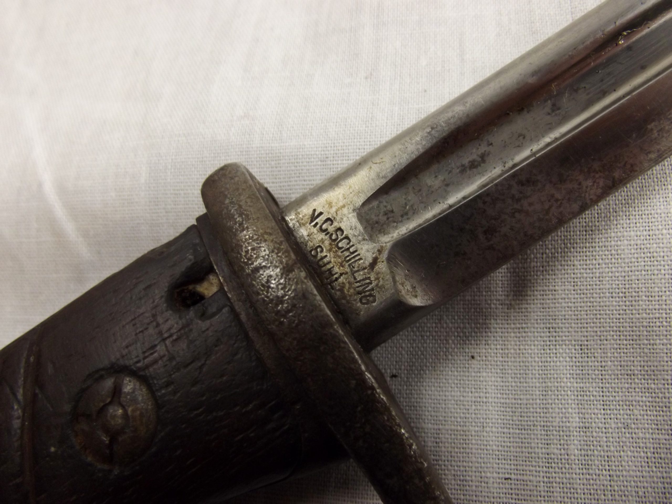 WW1 German Gew98 First Pattern Mauser Bayonet Dated 1905 with Steel Scabbard - Image 14