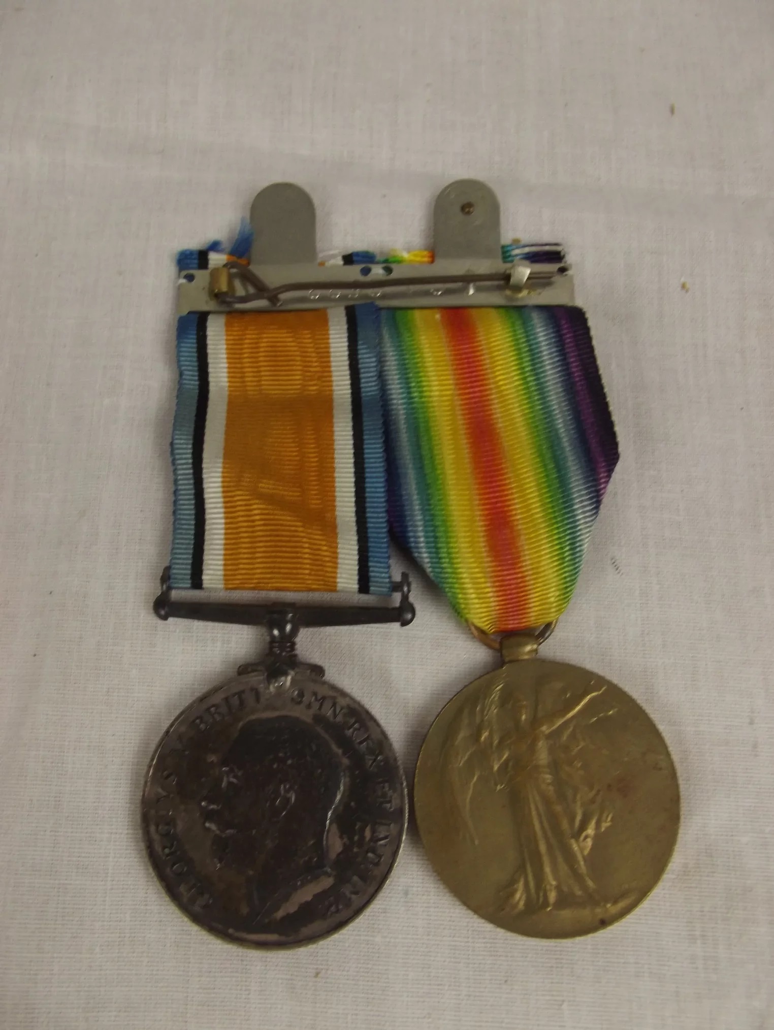 WW1 Medal Pair Private J. D. Watson Labour Corps - Image 2