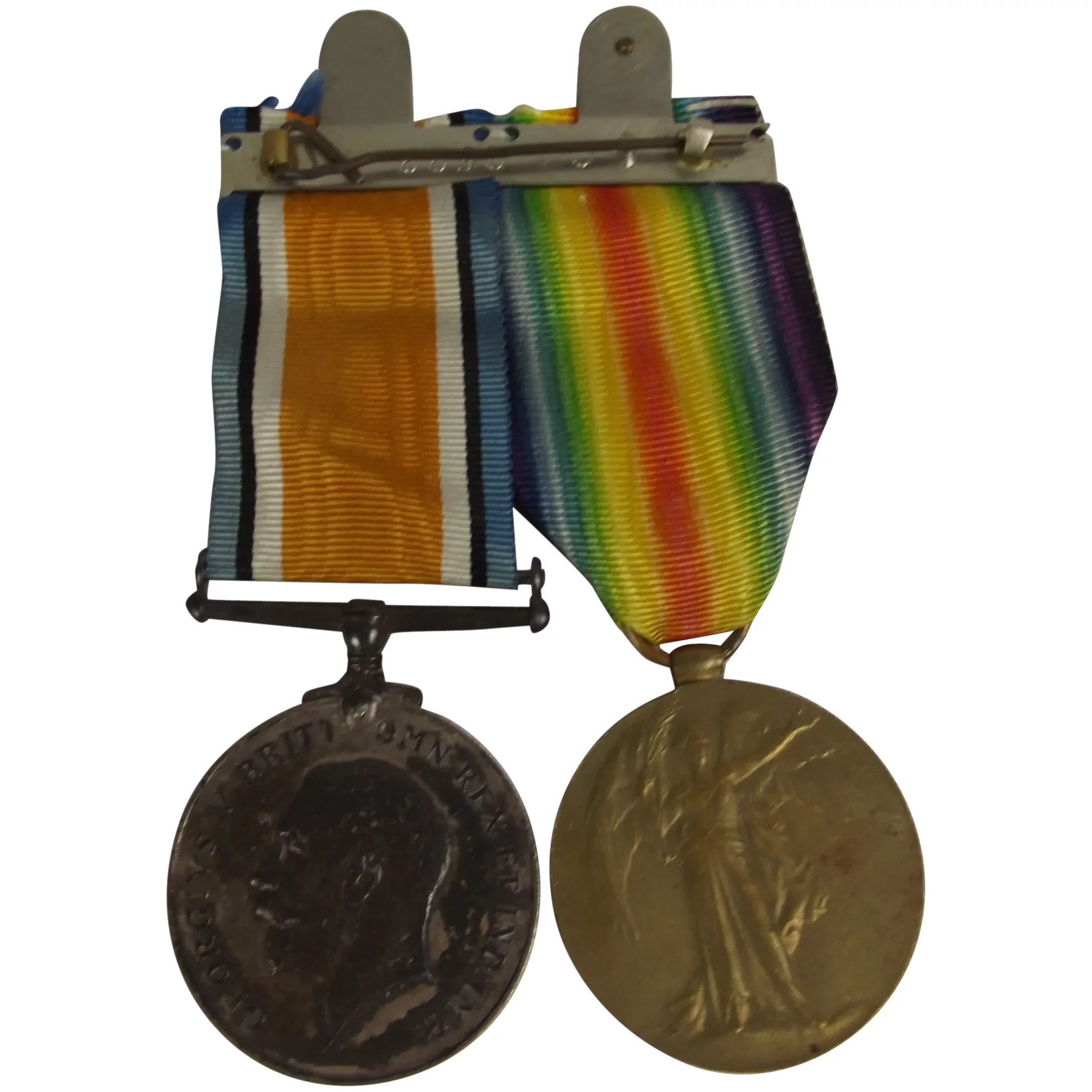 WW1 Medal Pair Private J. D. Watson Labour Corps