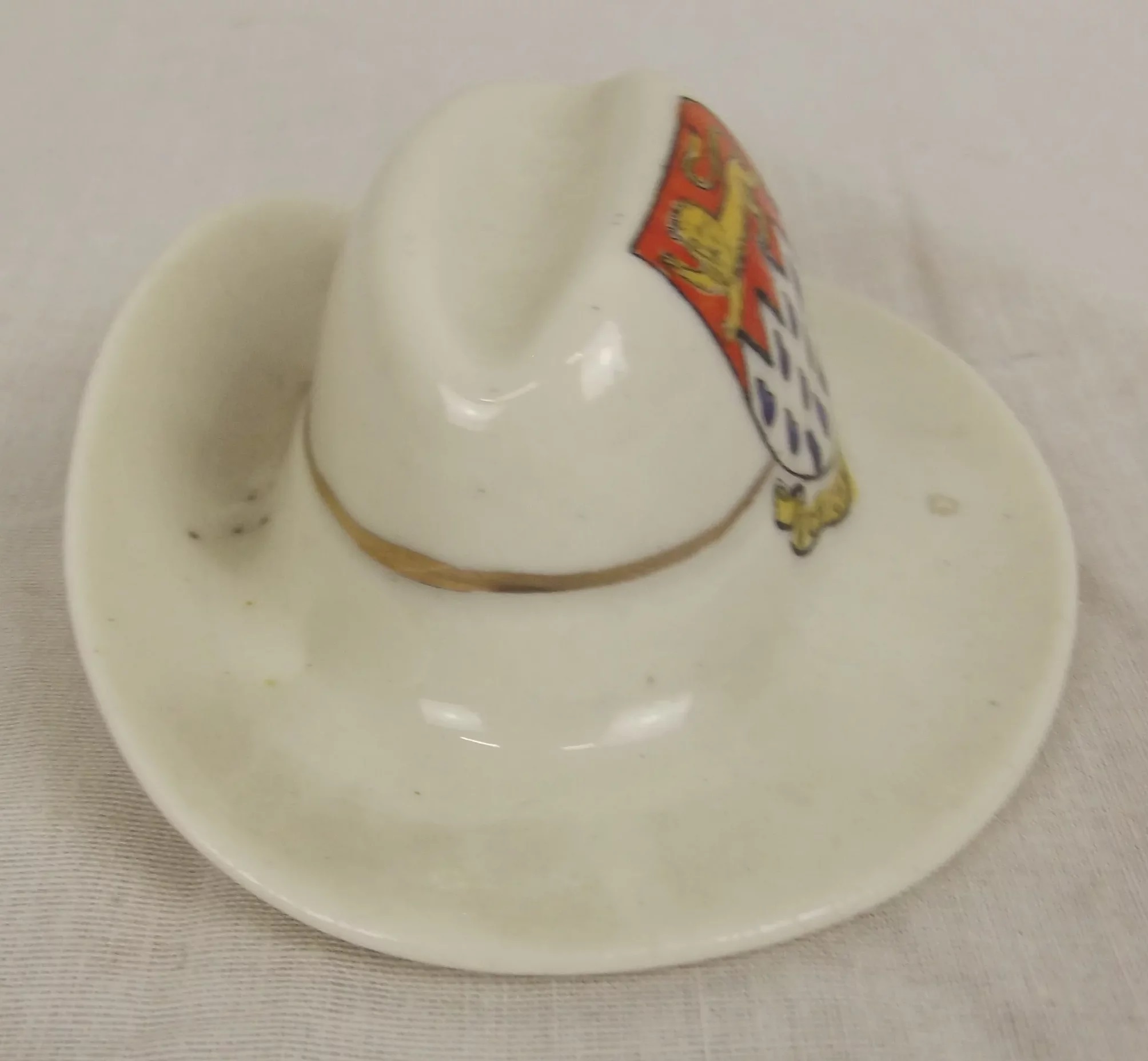 WW1 Savoy Chichester Crested China Model Of An Anzacs Cap - Image 2