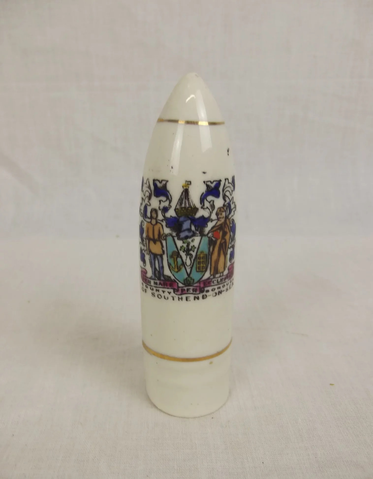 WW1 Southend On Sea Crested China Artillery Shell - Image 2