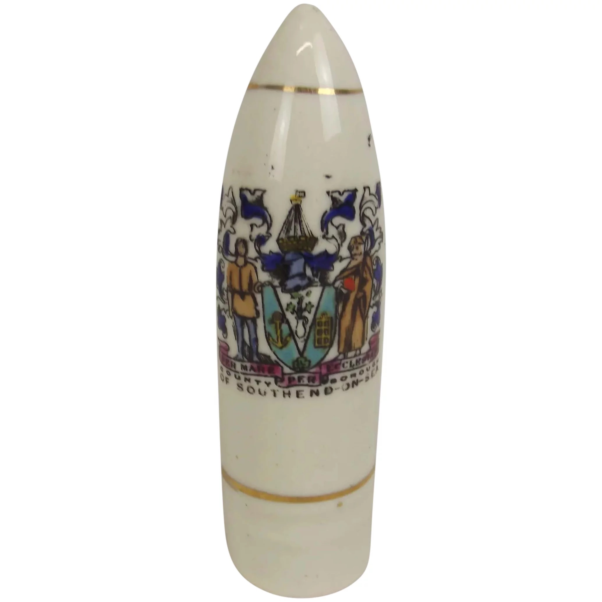 WW1 Southend On Sea Crested China Artillery Shell