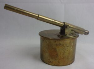 WW1 Trench Art Brass German Railway Gun Signal Cannon