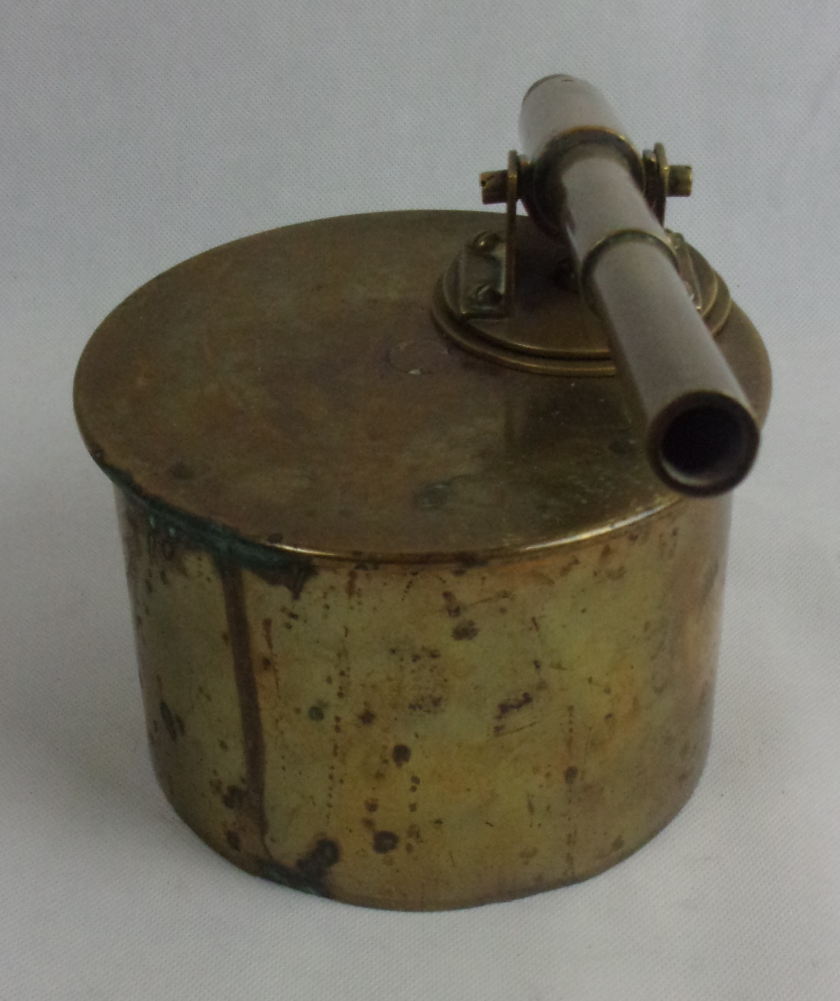 WW1 Trench Art Brass German Railway Gun Signal Cannon - Image 8