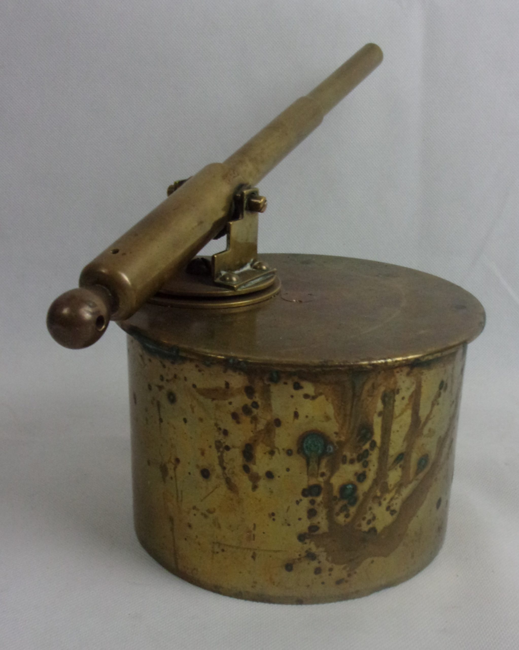 WW1 Trench Art Brass German Railway Gun Signal Cannon - Image 3