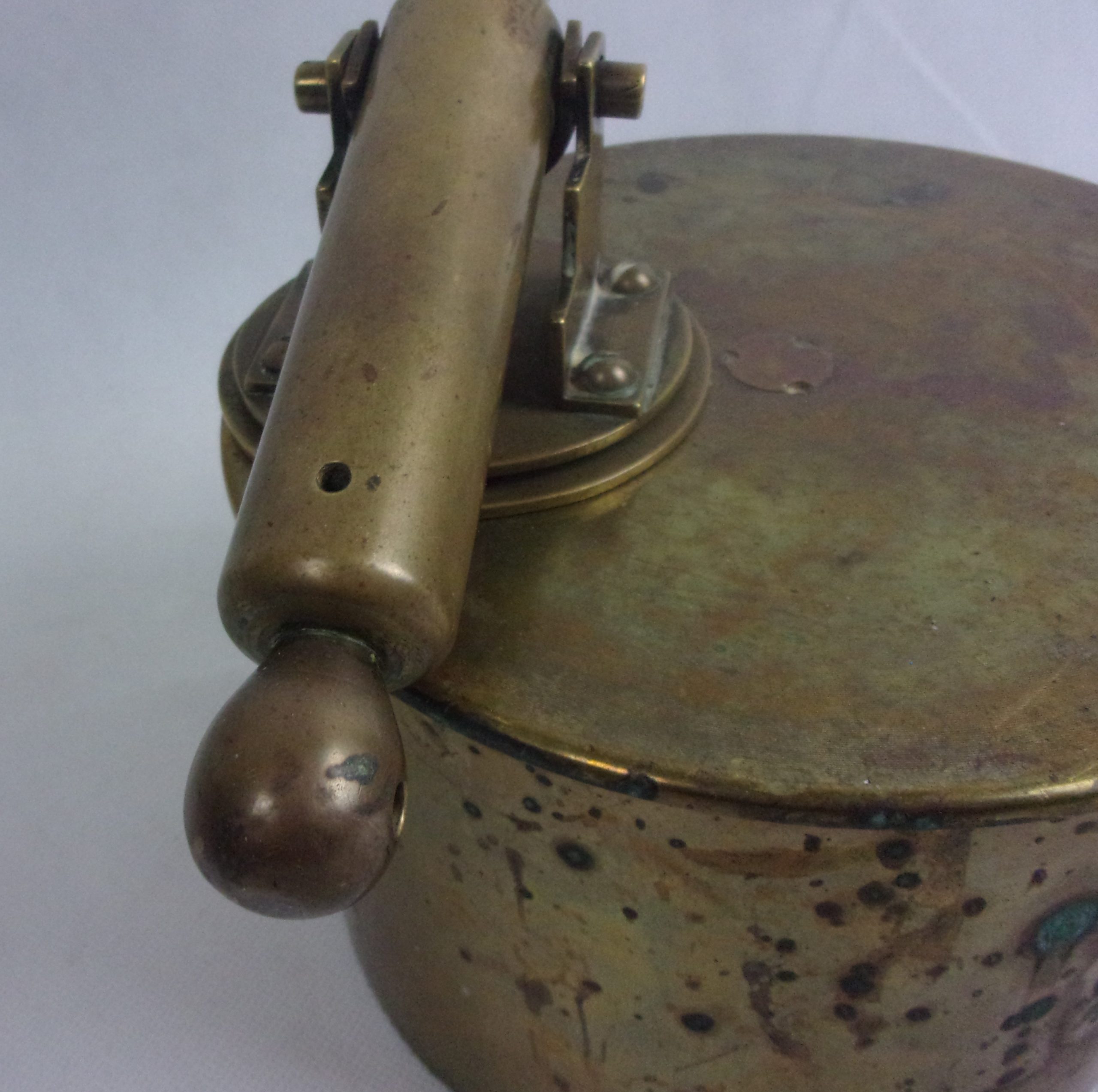 WW1 Trench Art Brass German Railway Gun Signal Cannon - Image 7