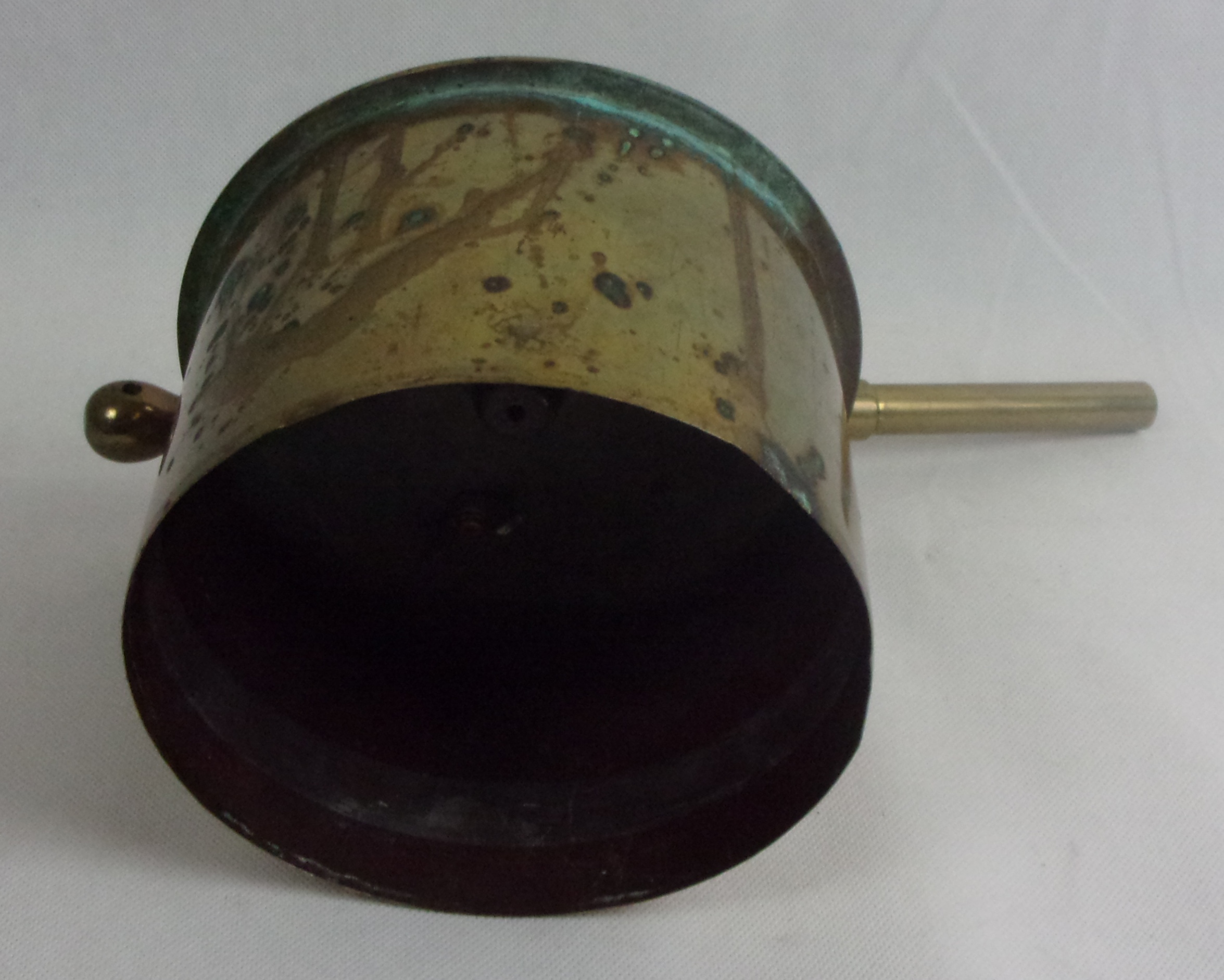 WW1 Trench Art Brass German Railway Gun Signal Cannon - Image 9