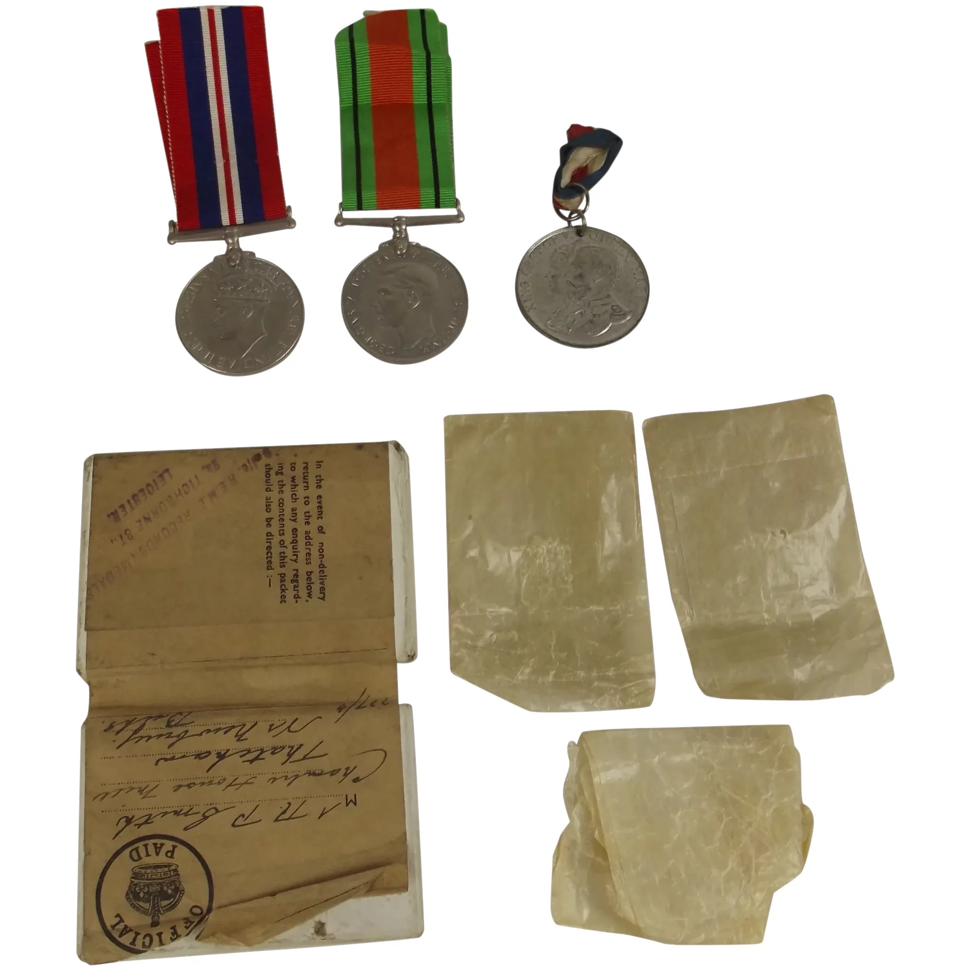 WW2 Medal Set Of Two And George V Silver Jubilee Medal