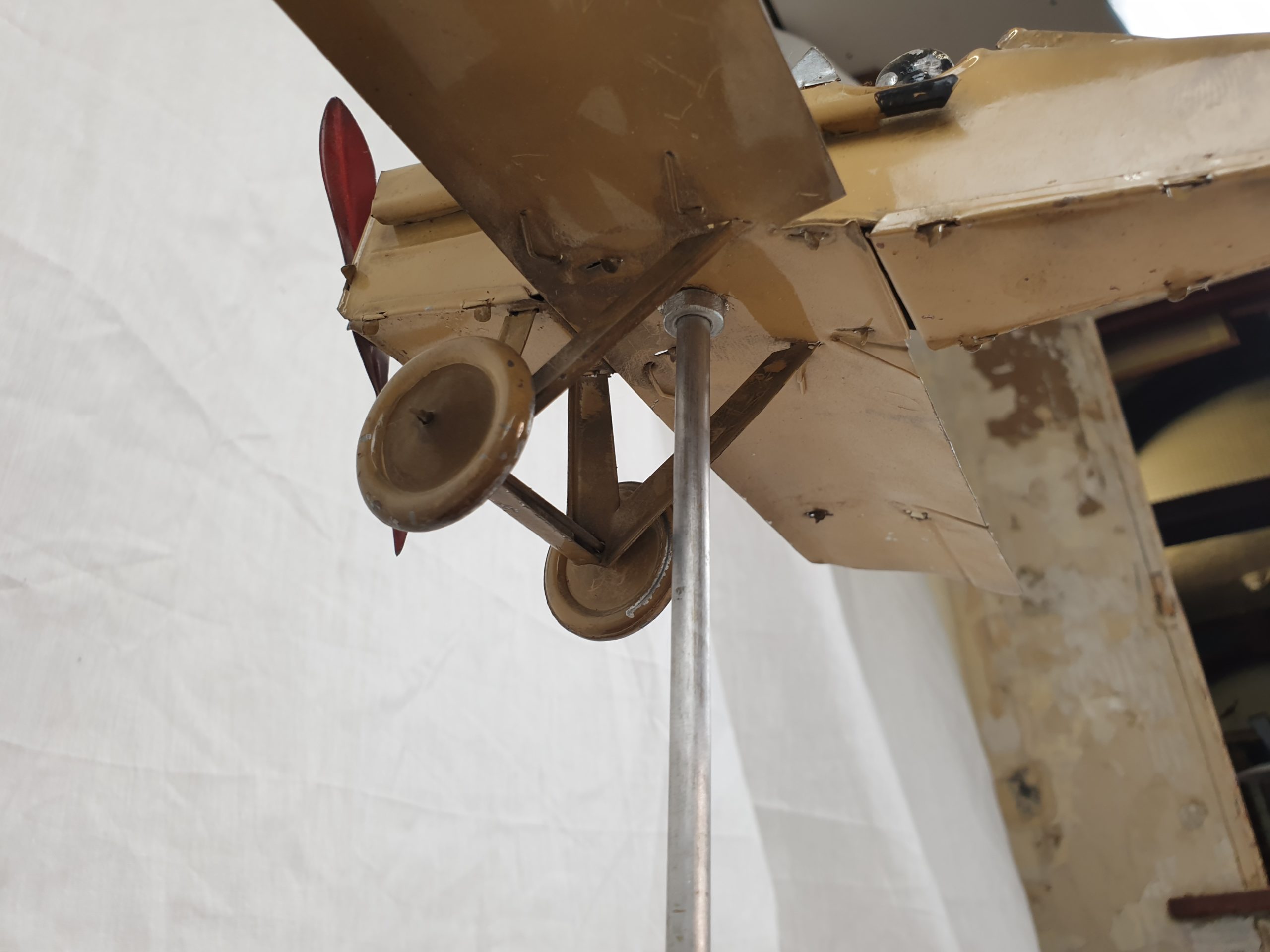 WWI First World War RFC Tinplate Model Of British Fighter S.E.5a On Its Propeller Hub - Image 7