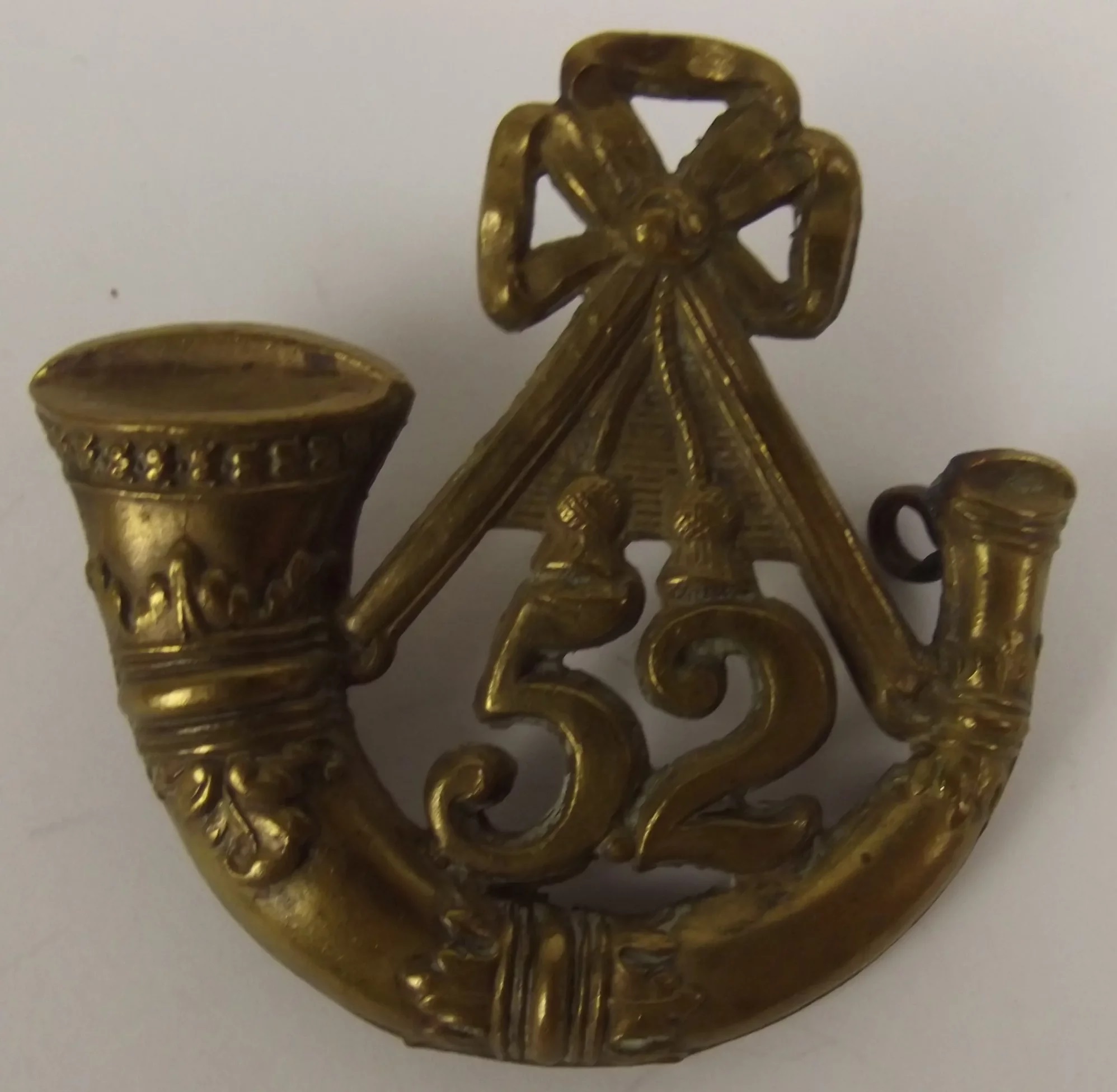 c1880 52nd Oxfordshire Light Infantry Cap Badge - Image 2