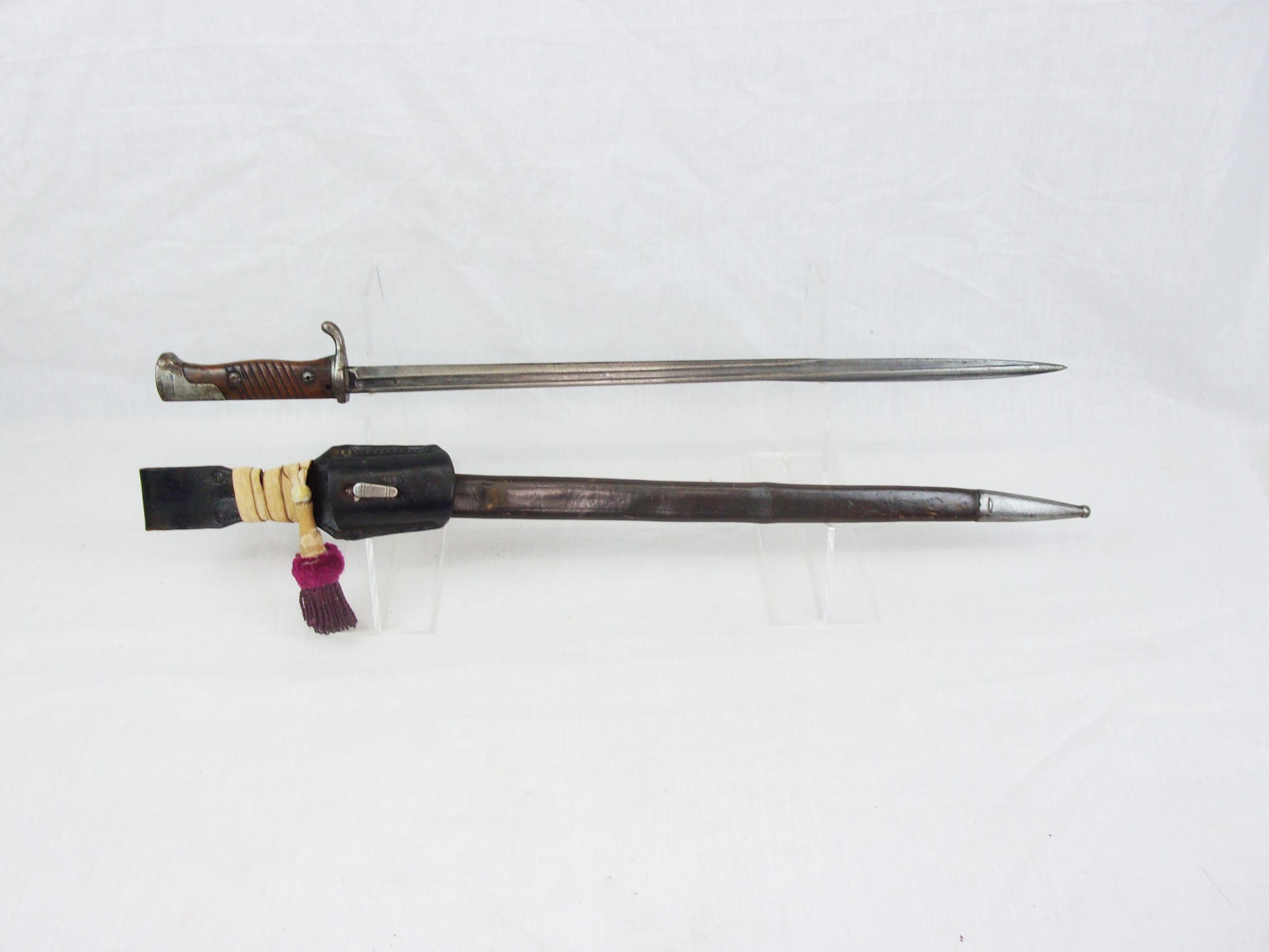 WW1 Imperial German K98 Bayonet, Scabbard, Frog And Sword Knot