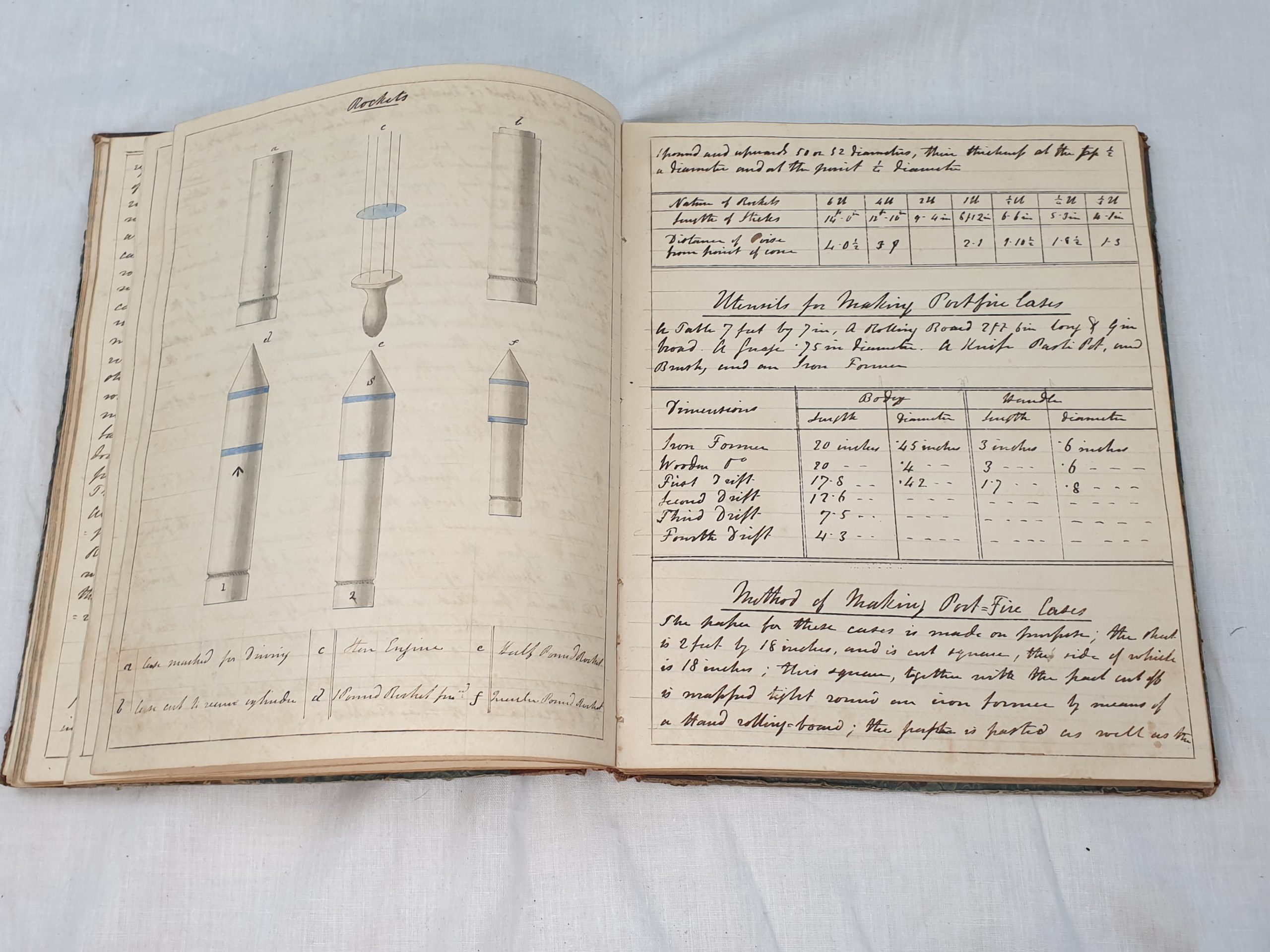 1849 Midshipman's Gunnery Log Book From HMS Excellent - Image 7
