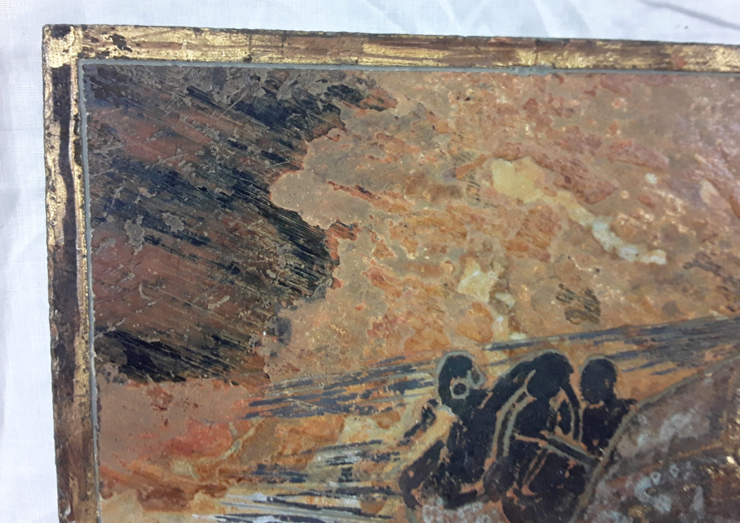 1930s Slate Carved Relief Panel Of A Motor Car Racing Scene - Image 4