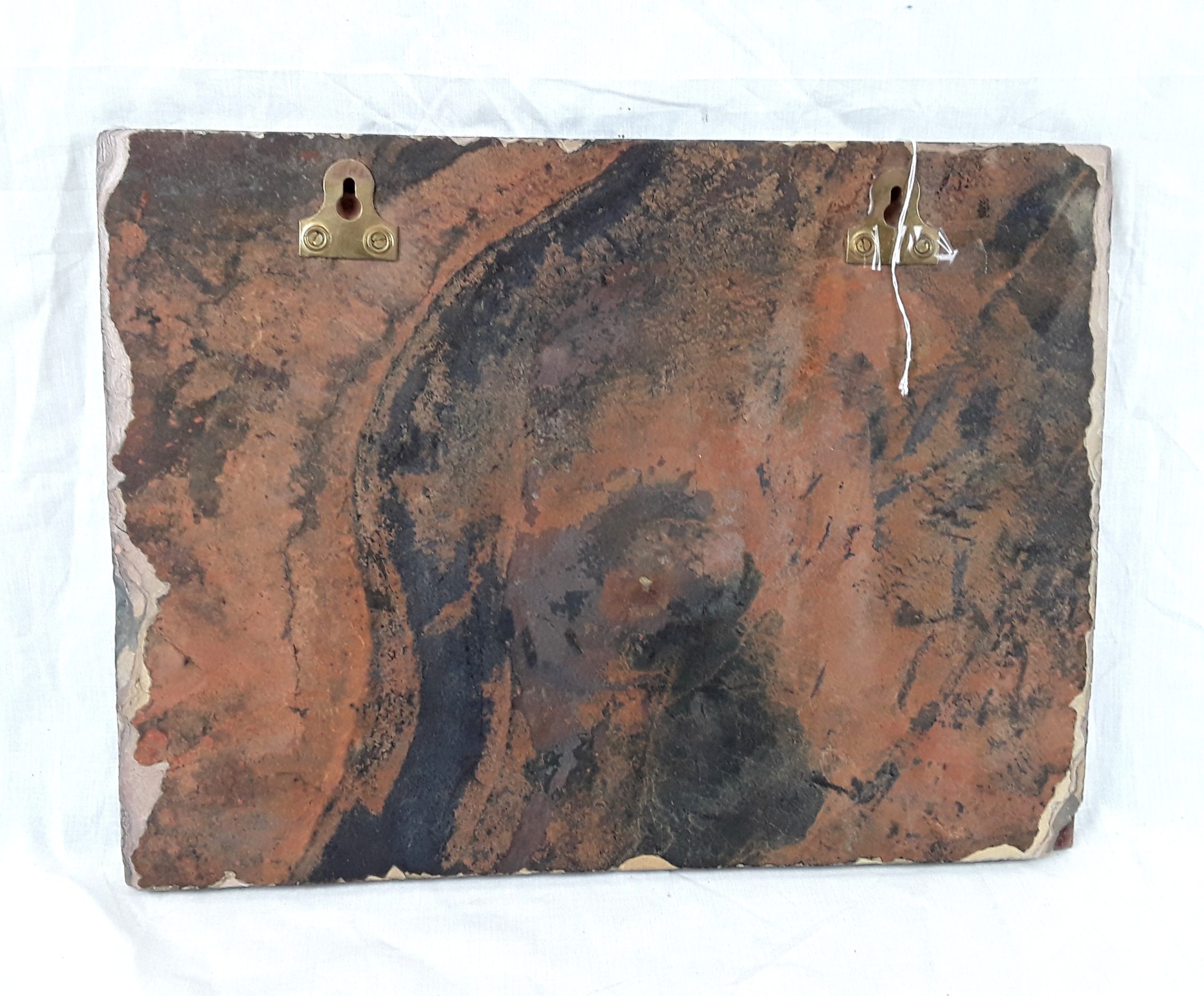 1930s Slate Carved Relief Panel Of A Motor Car Racing Scene - Image 5