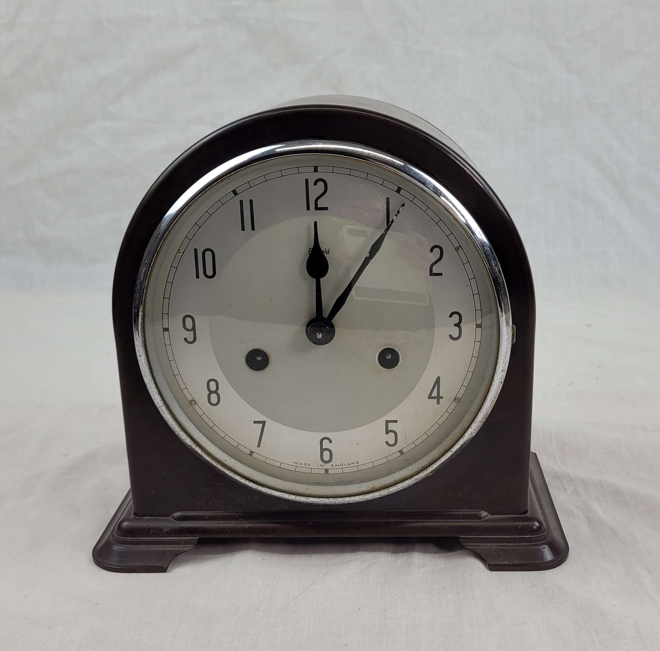 1930s Striking Bakelite Smith Enfield Bracket Clock