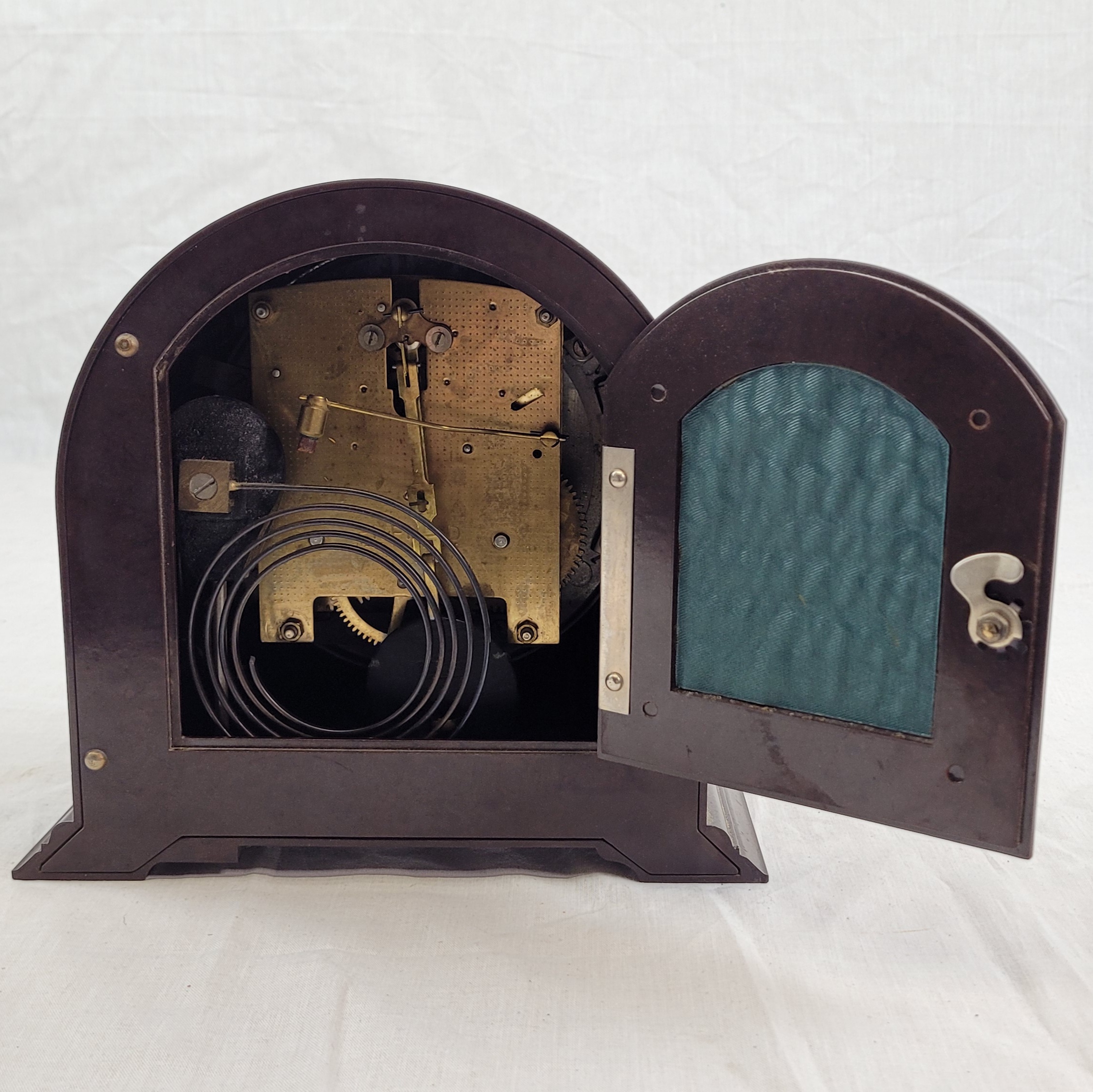 1930s Striking Bakelite Smith Enfield Bracket Clock - Image 8