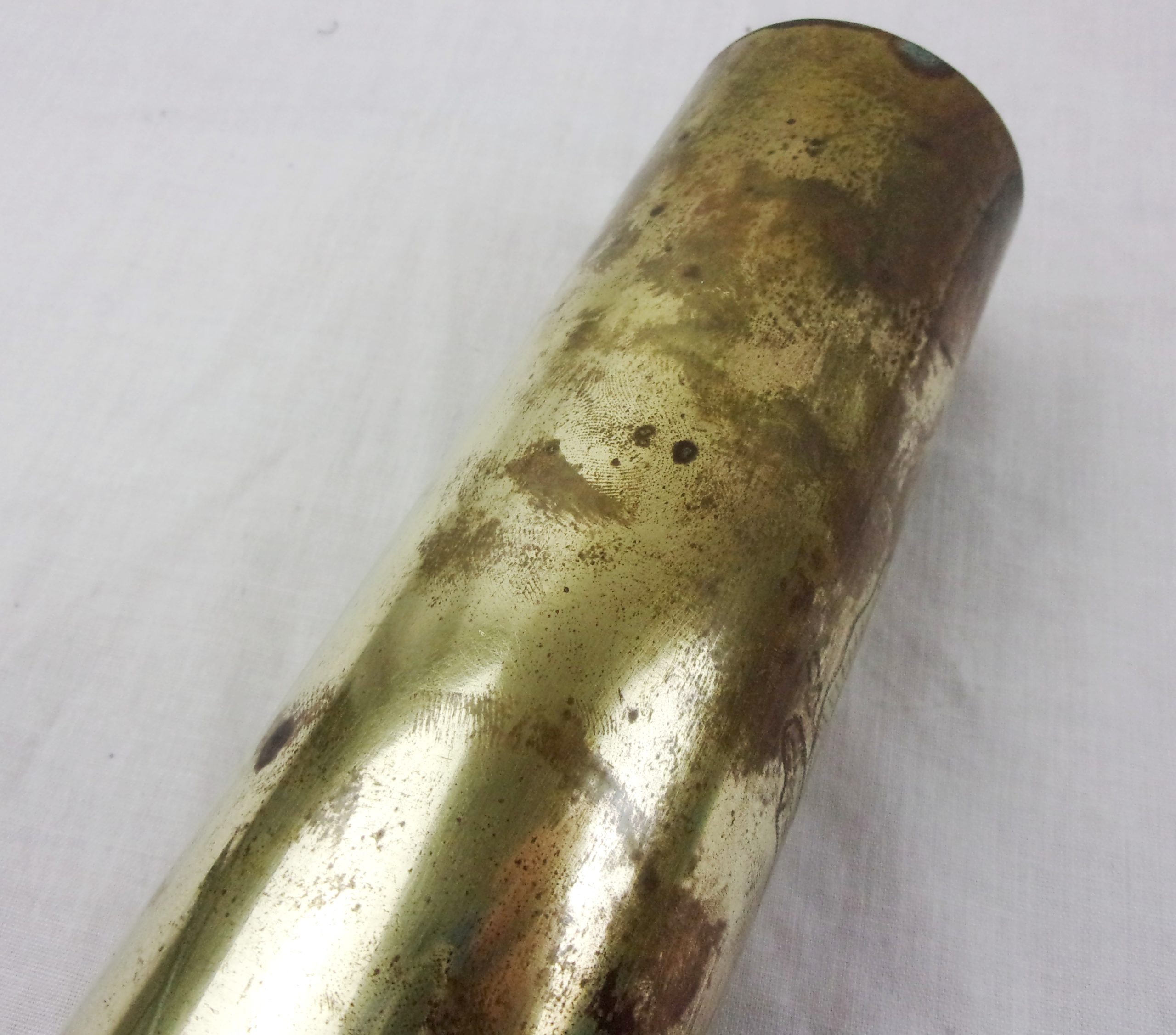 1942 Trench Art 40mm Bofors Shell Case Engraved C S Pacific 1945 - Image 7