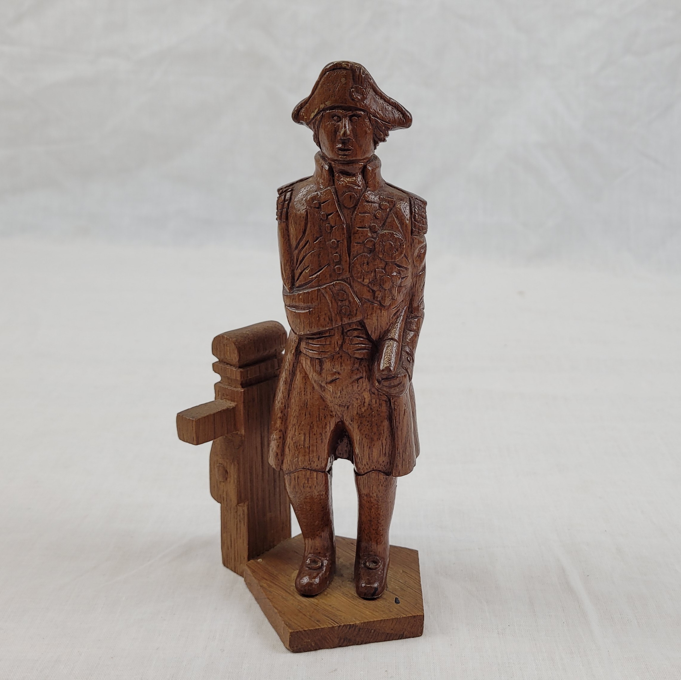 Hand Carved Mahogany Figure Of Lord Horatio Nelson