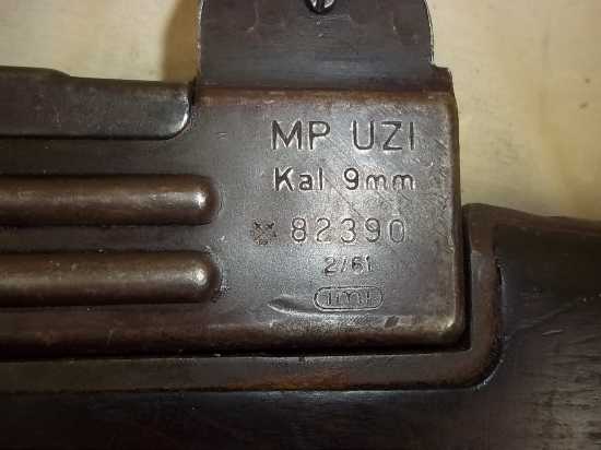 1961 Israeli 9mm MP UZI Submachine Gun - Image 4