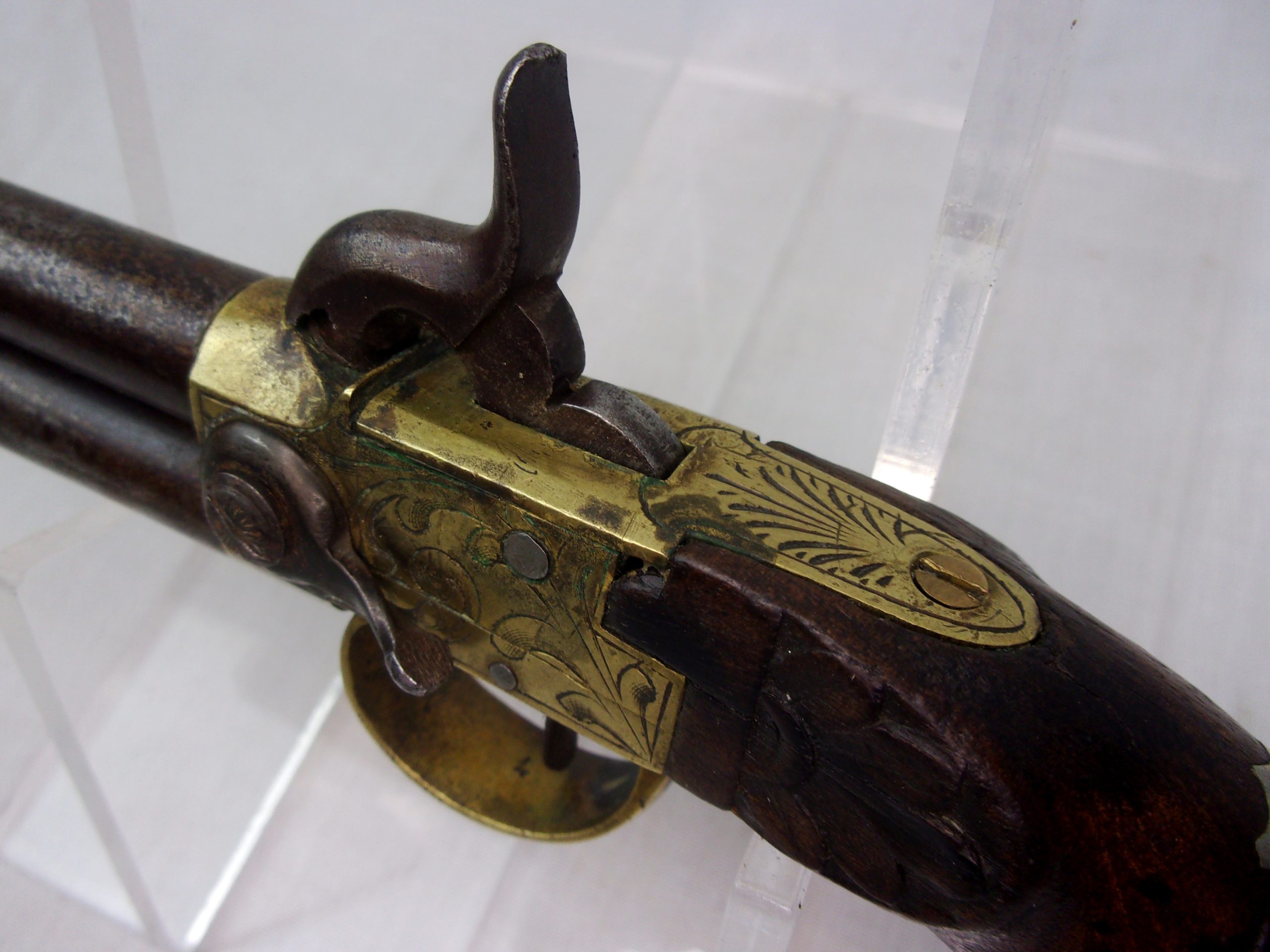 19th Century Tap Action Percussion Pistol - Image 7
