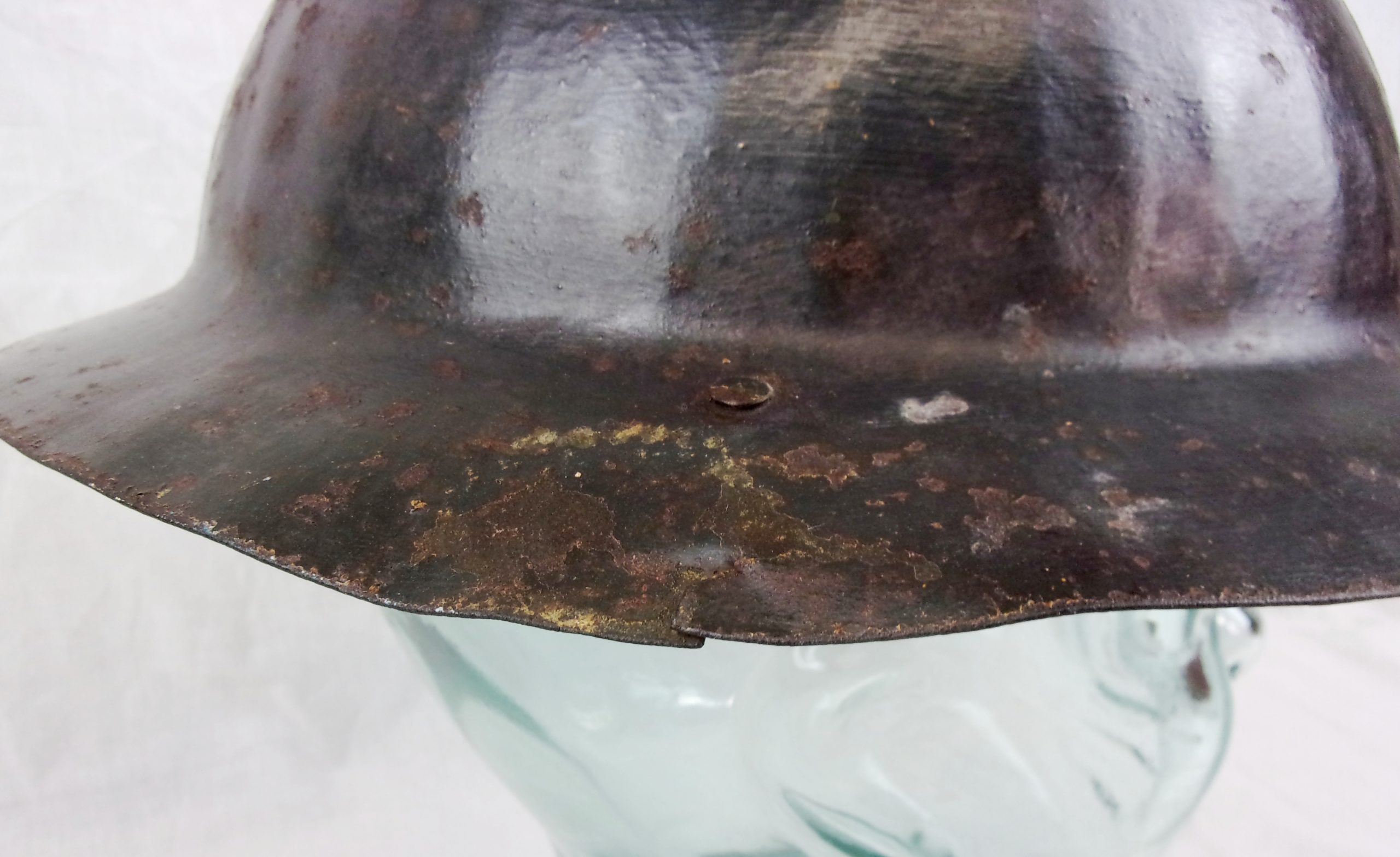 WW1 First Pattern Private Purchase Brodie Helmet To The Leicester Regiment - Image 6