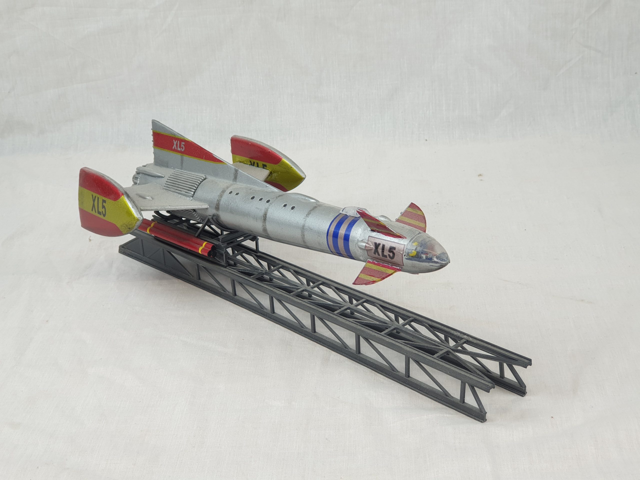 3D Printed And Hand Built Model Of Fireball XL5 With Its Launching Ramp - Image 2