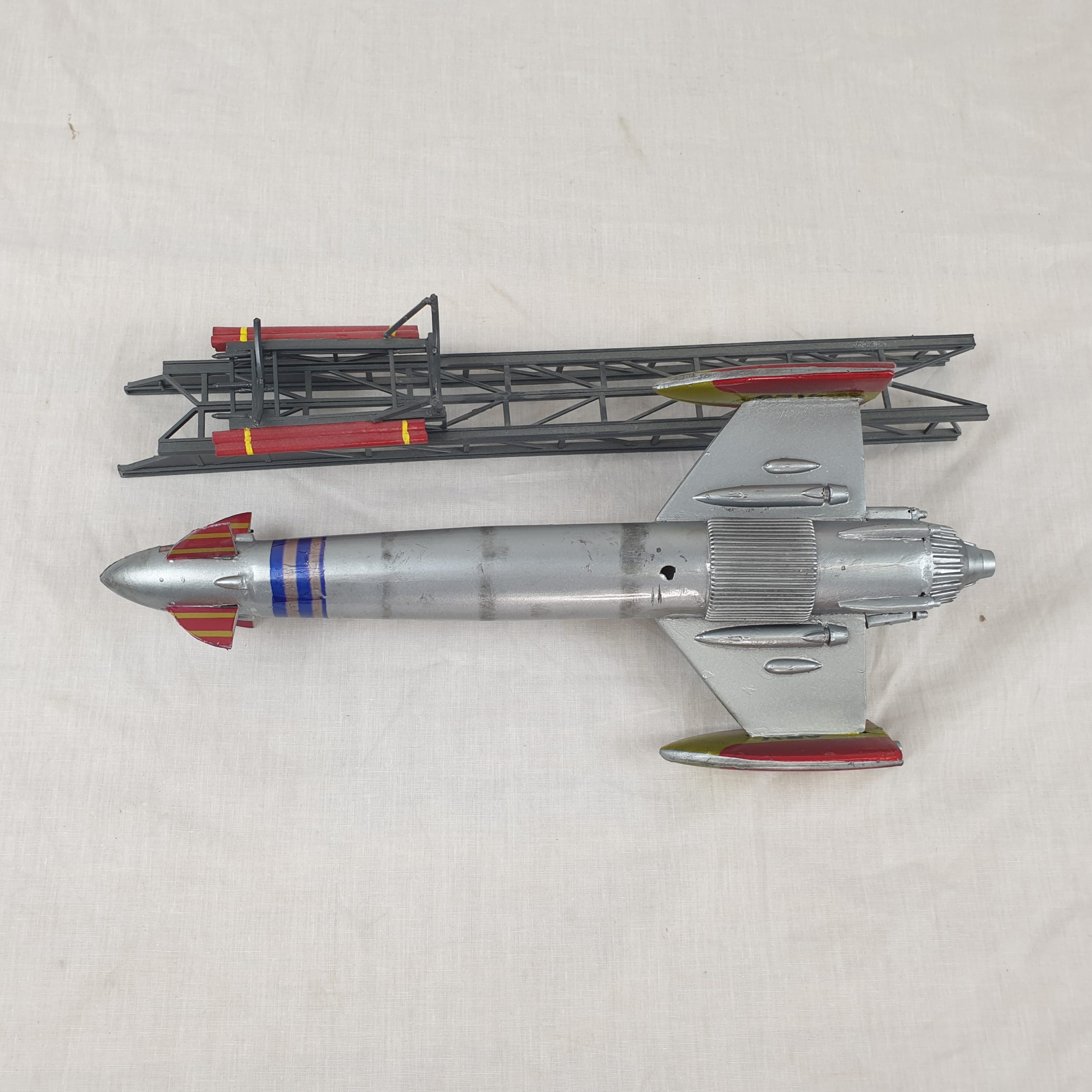 3D Printed And Hand Built Model Of Fireball XL5 With Its Launching Ramp - Image 6