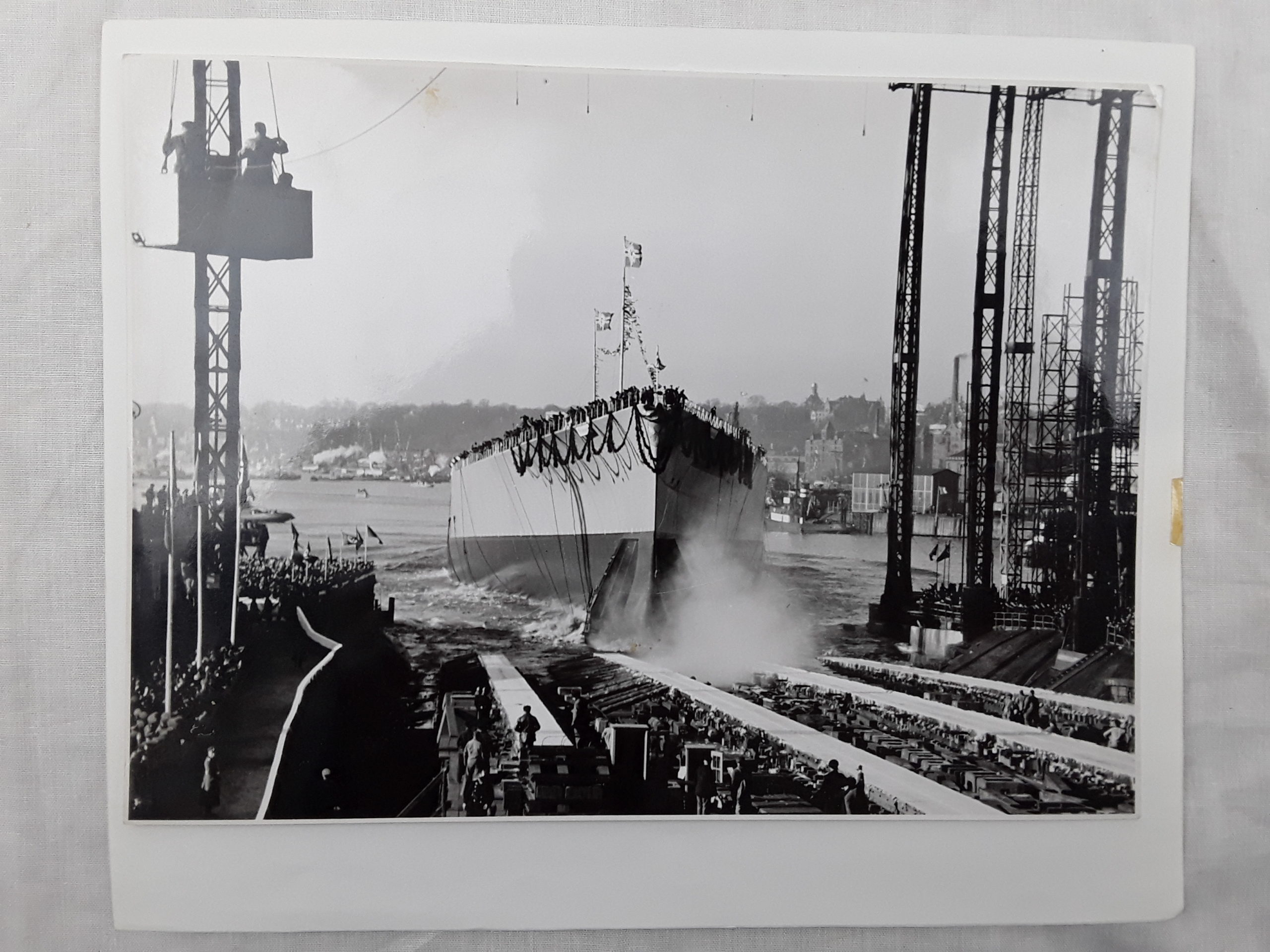 Important Archive Of Photographs Many By Hitlers Personal Photographer Concentrating On The Launch Of The Bismarck