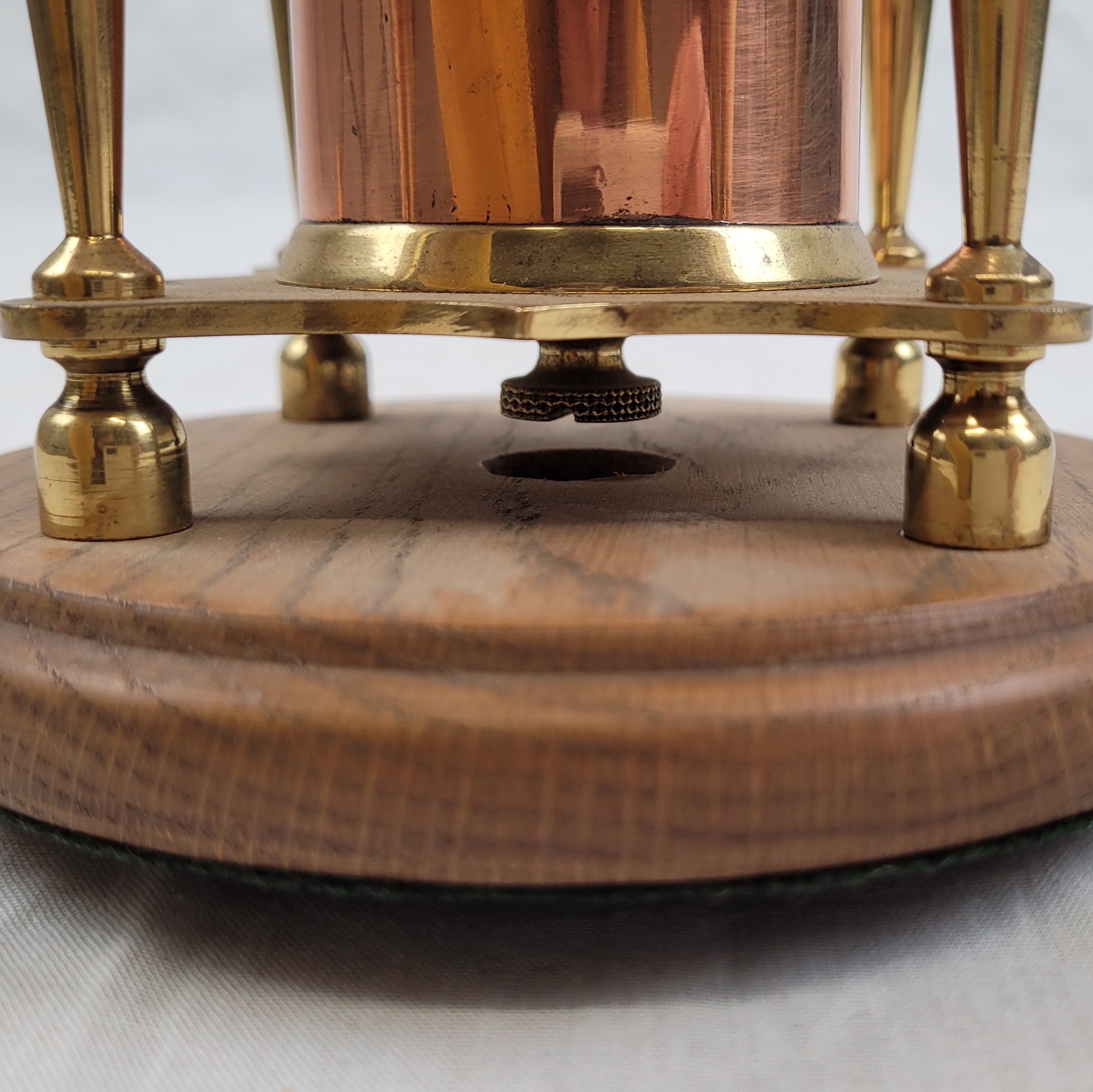 Heavy Brass And Copper Trench Art Type Money Box - Image 4