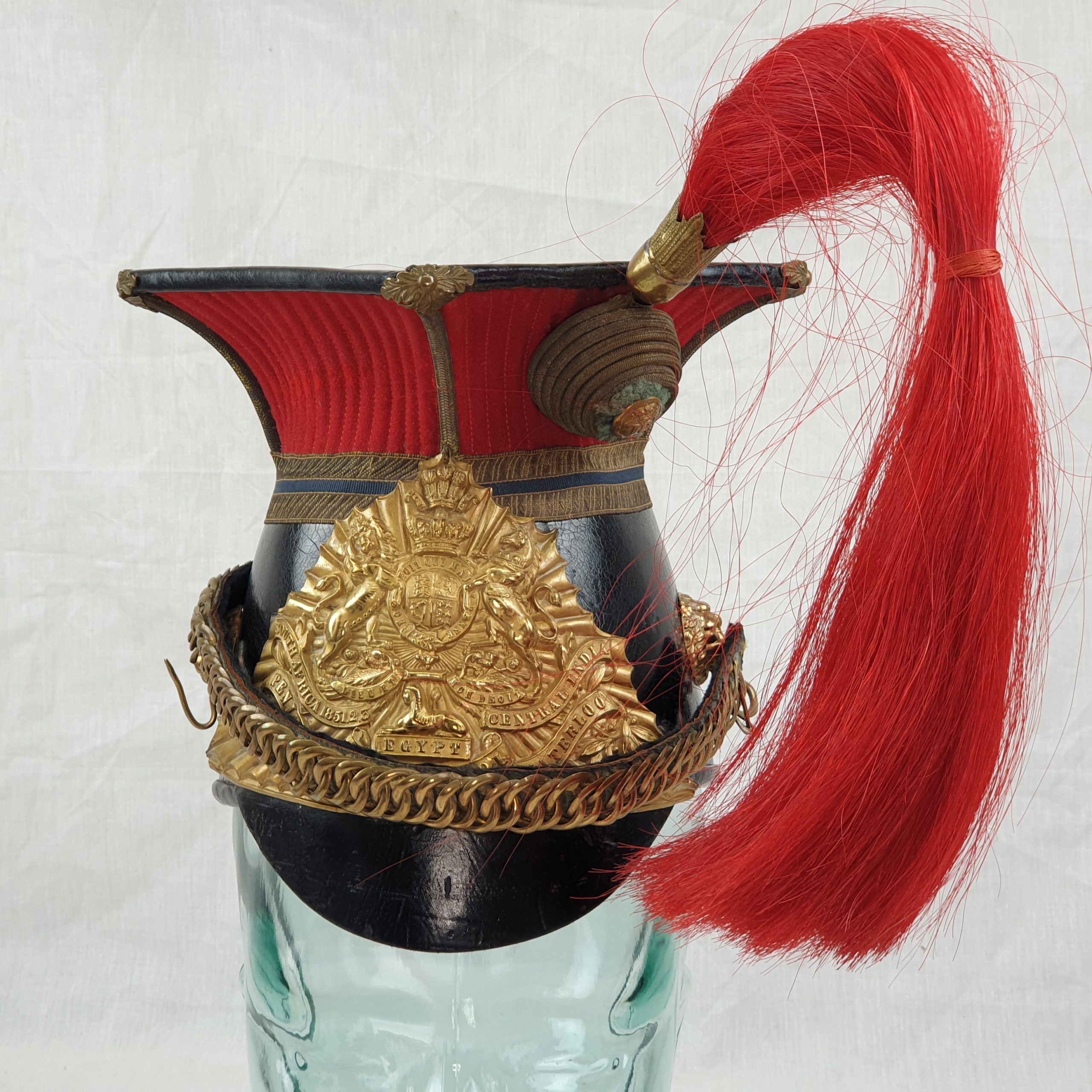 British Victorian 12th Royal Lancers Prince Of Wales Senior NCO's Chapka Helmet - Image 3