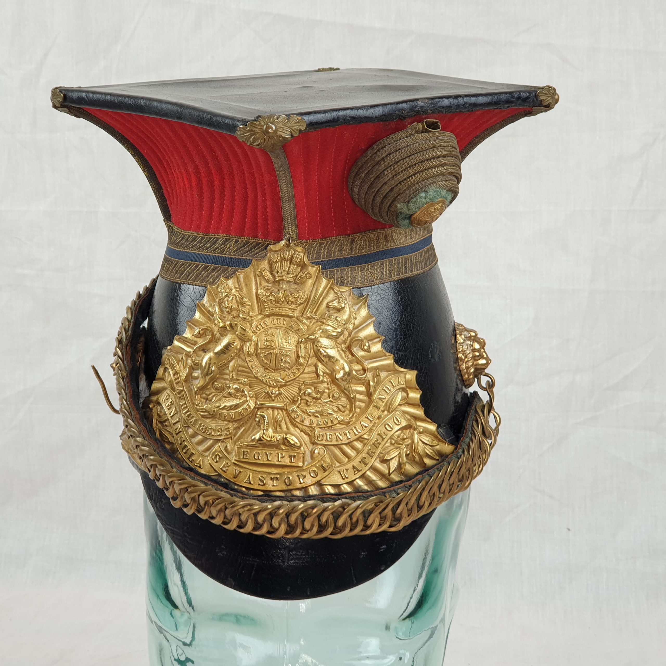 British Victorian 12th Royal Lancers Prince Of Wales Senior NCO's Chapka Helmet - Image 7