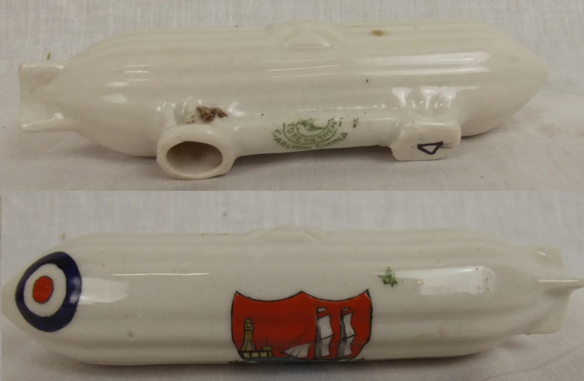Carlton Crested China WW1 Zeppelin With Littlehampton Crest - Image 3