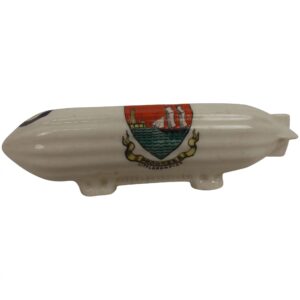 Carlton Crested China WW1 Zeppelin With Littlehampton Crest