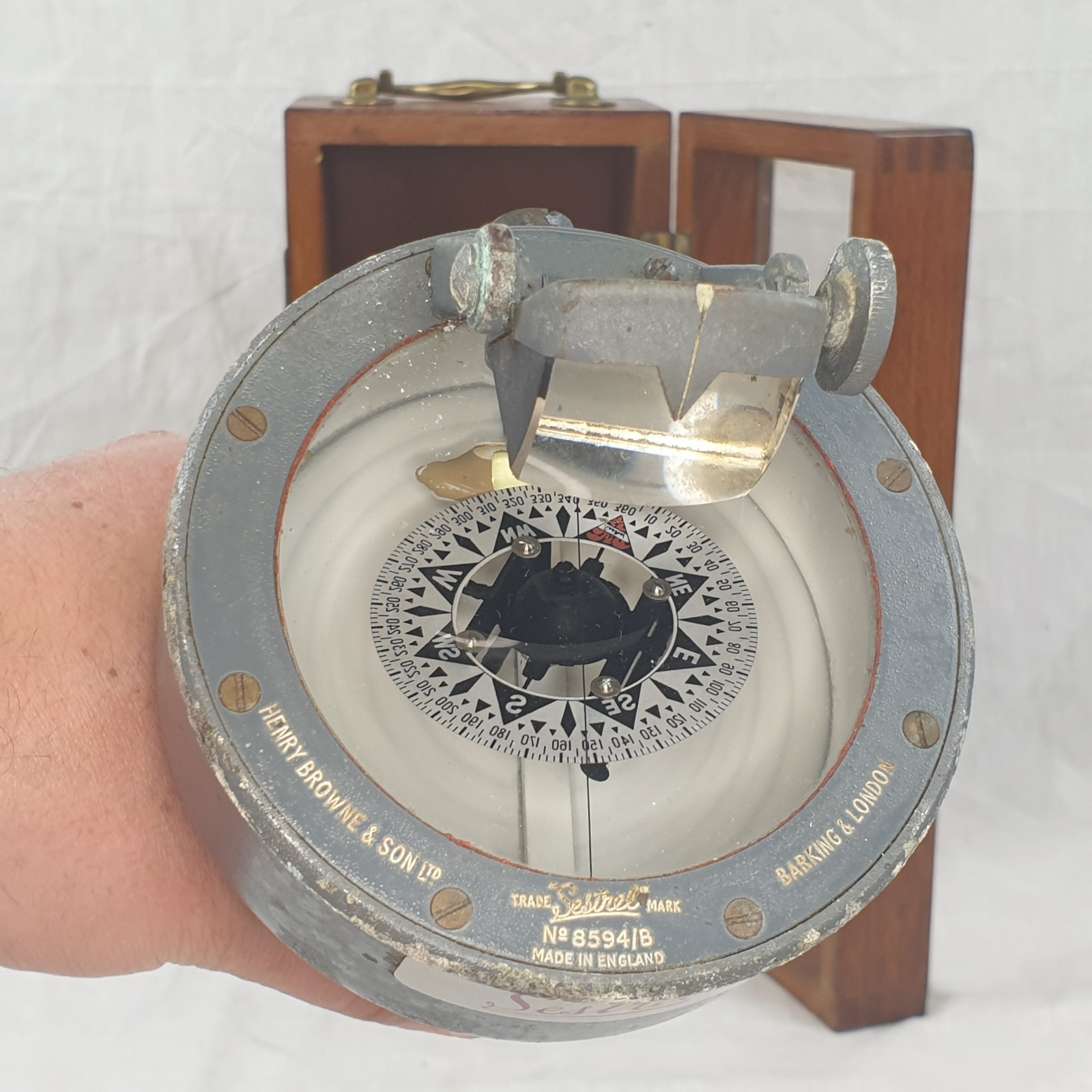 Cased Sestrel Hand Held Bearing Navigation Compass - Image 7