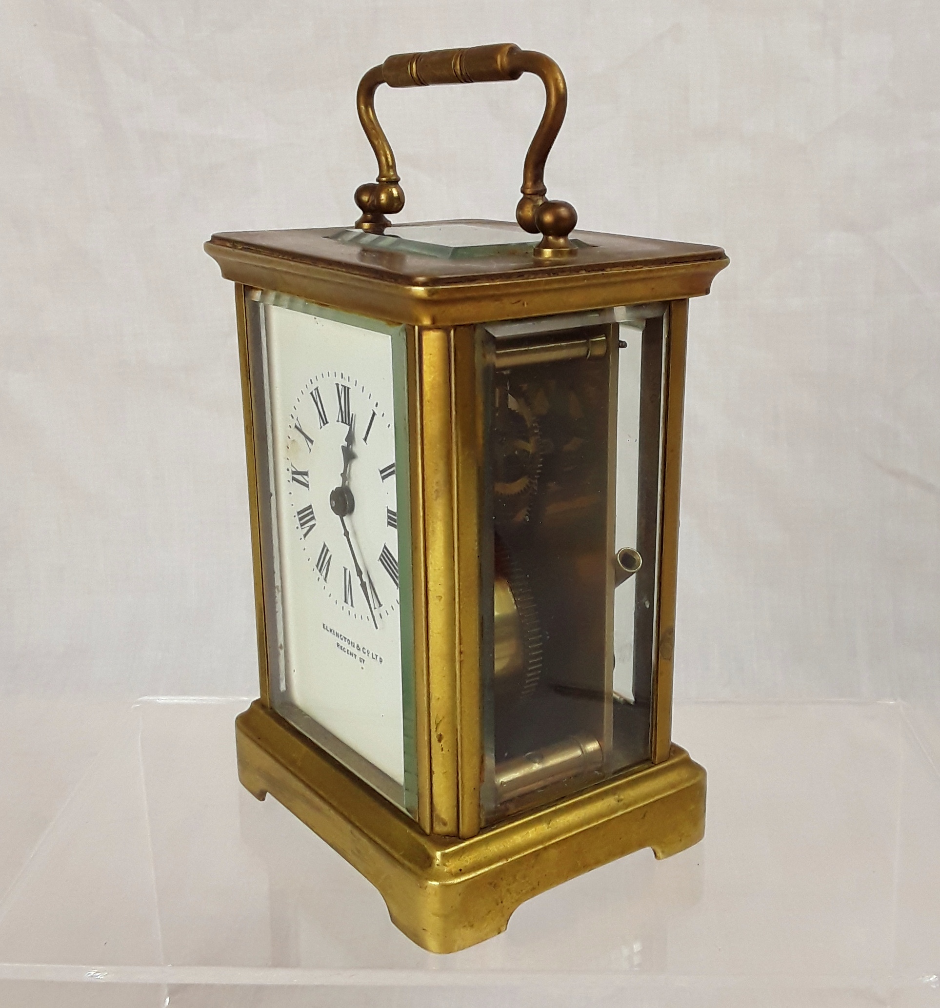 Circa 1870 Elkington & Co. Ltd. Brass Carriage Clock - Image 2