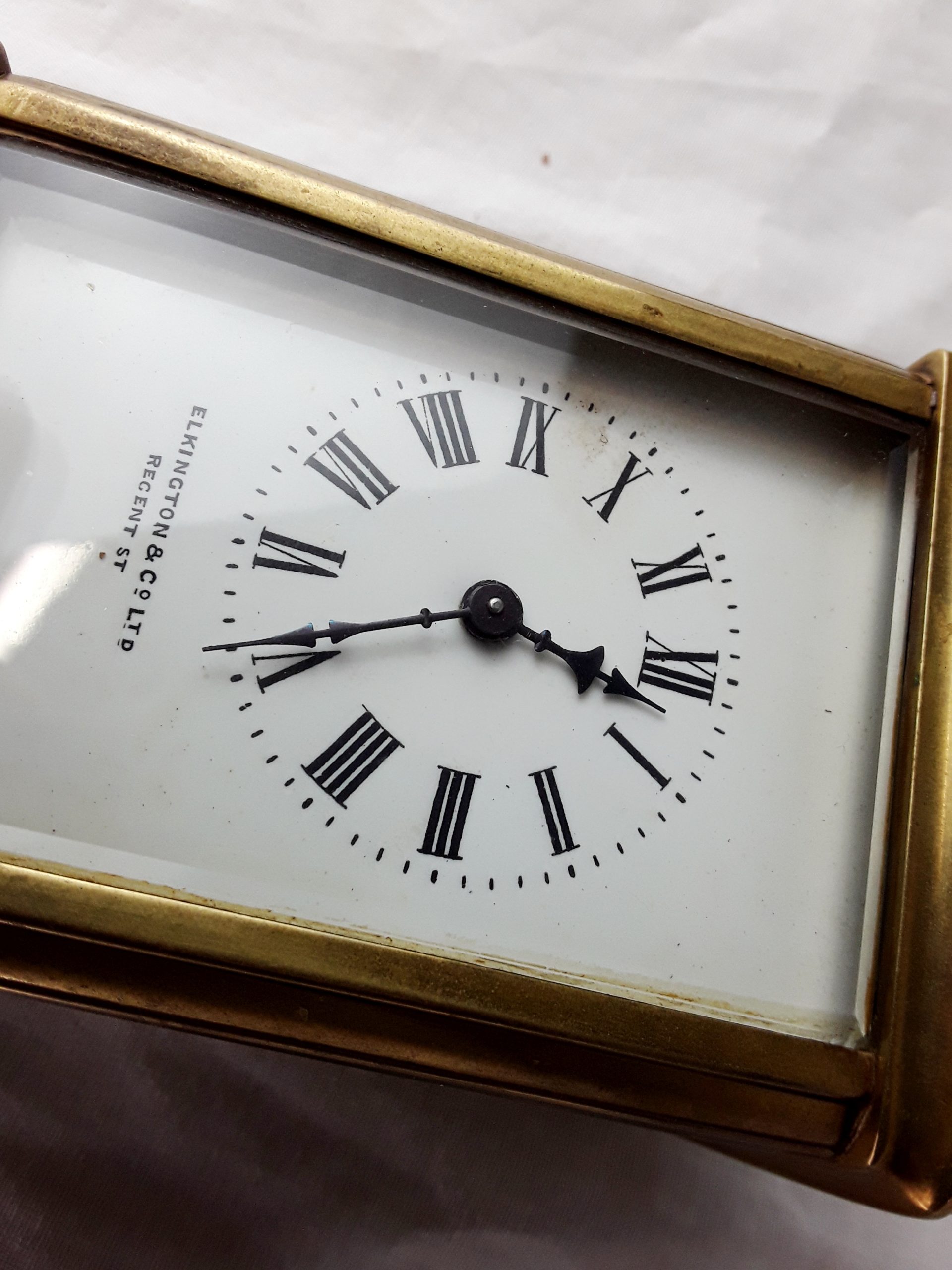 Circa 1870 Elkington & Co. Ltd. Brass Carriage Clock - Image 7