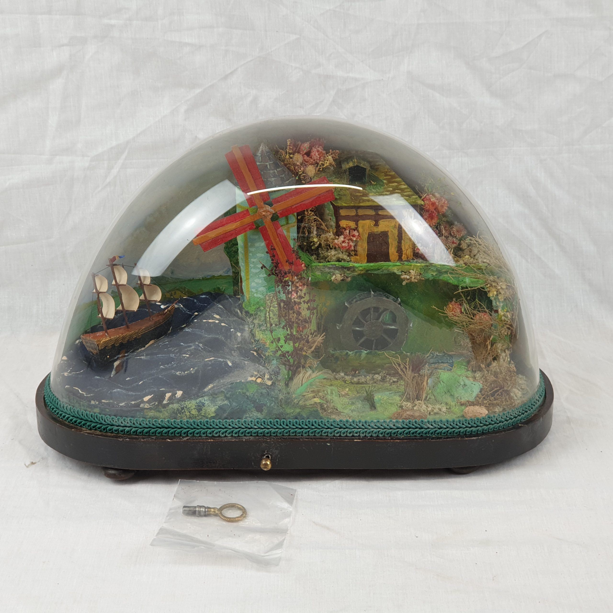 Circa 1880 French Domed Musical Clockwork Automaton
