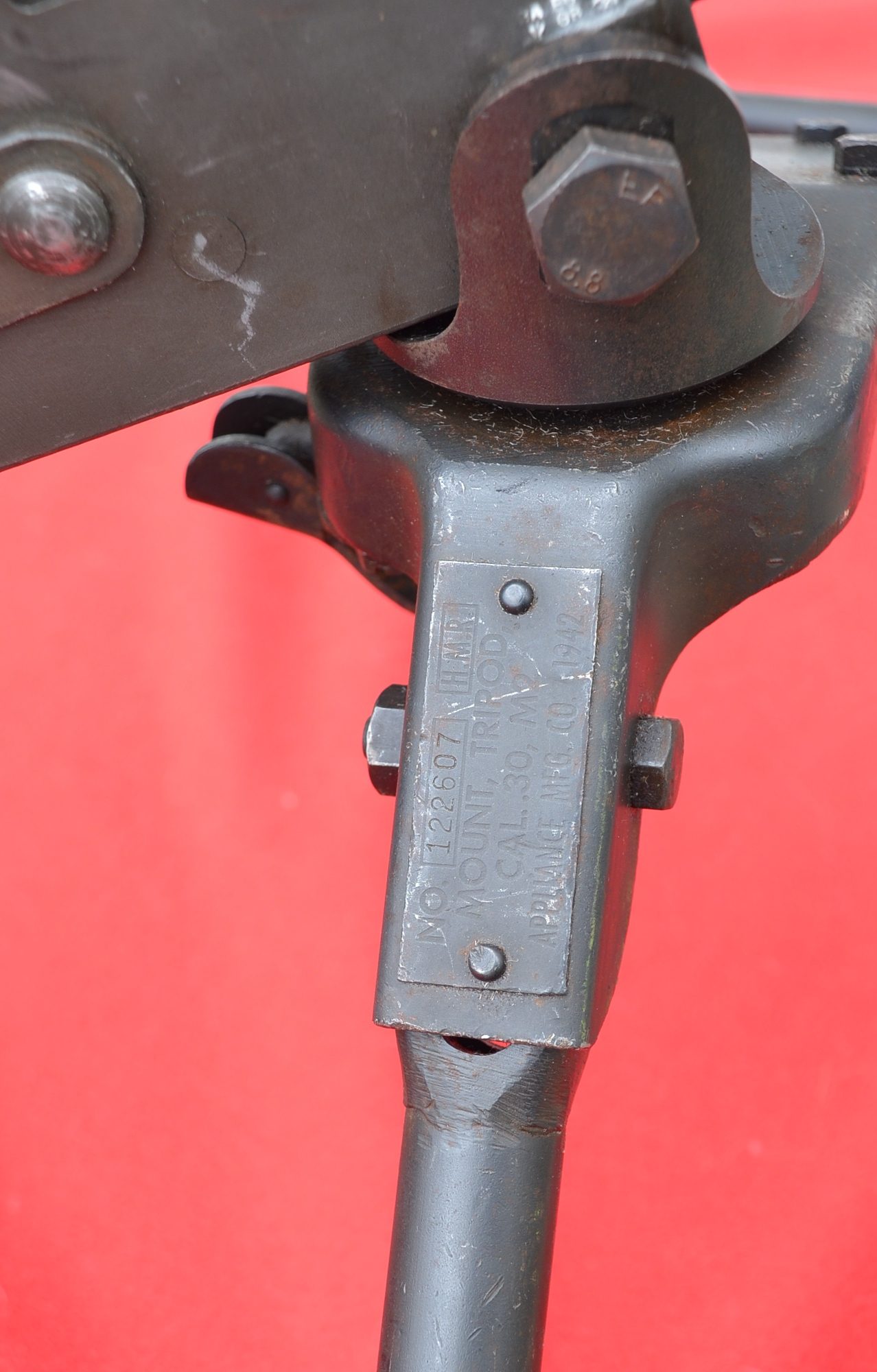 WW2 Browning .30 Cal M1919A4 Macine Gun On 1942 Original Tripod - Image 15