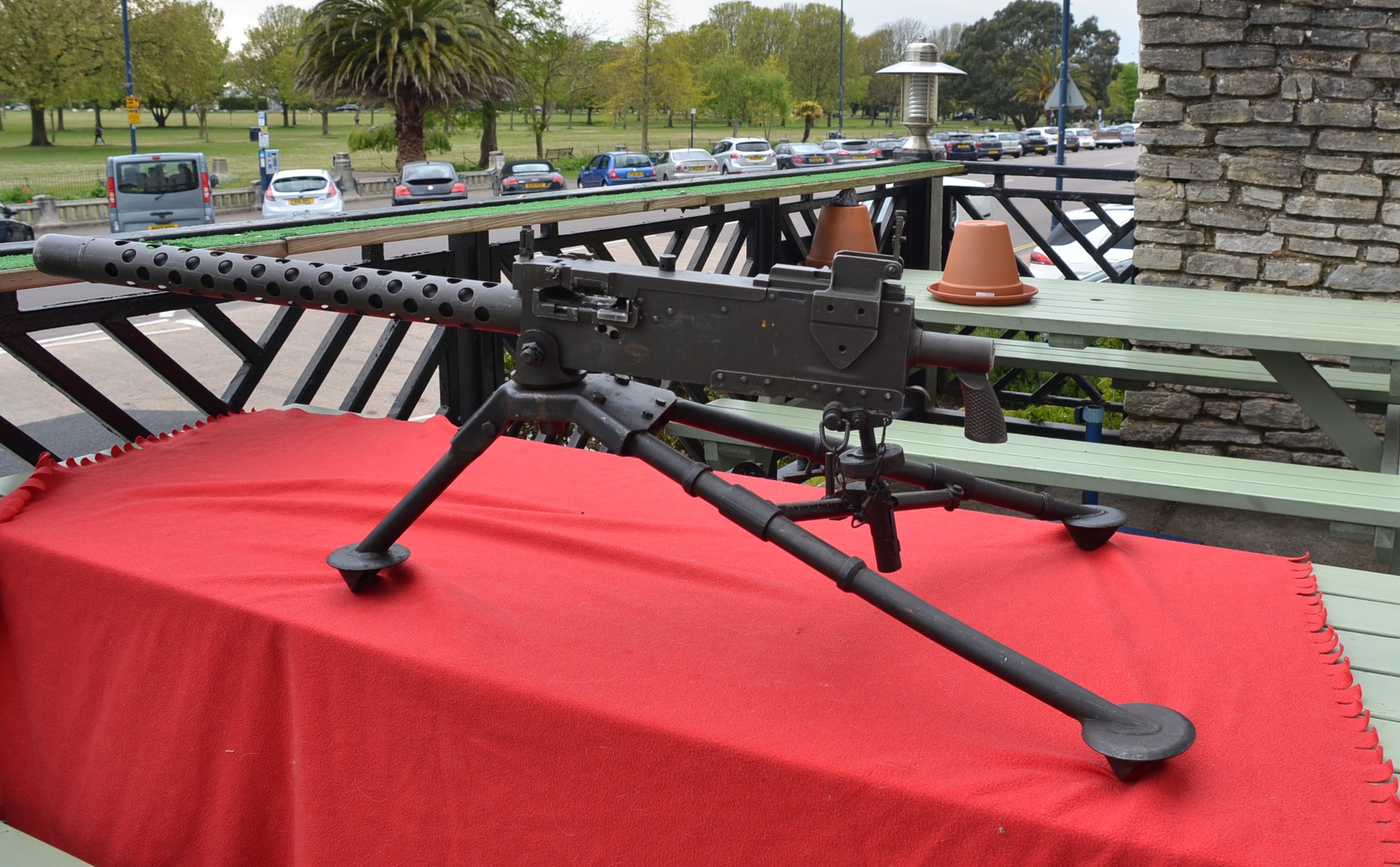 WW2 Browning .30 Cal M1919A4 Macine Gun On 1942 Original Tripod