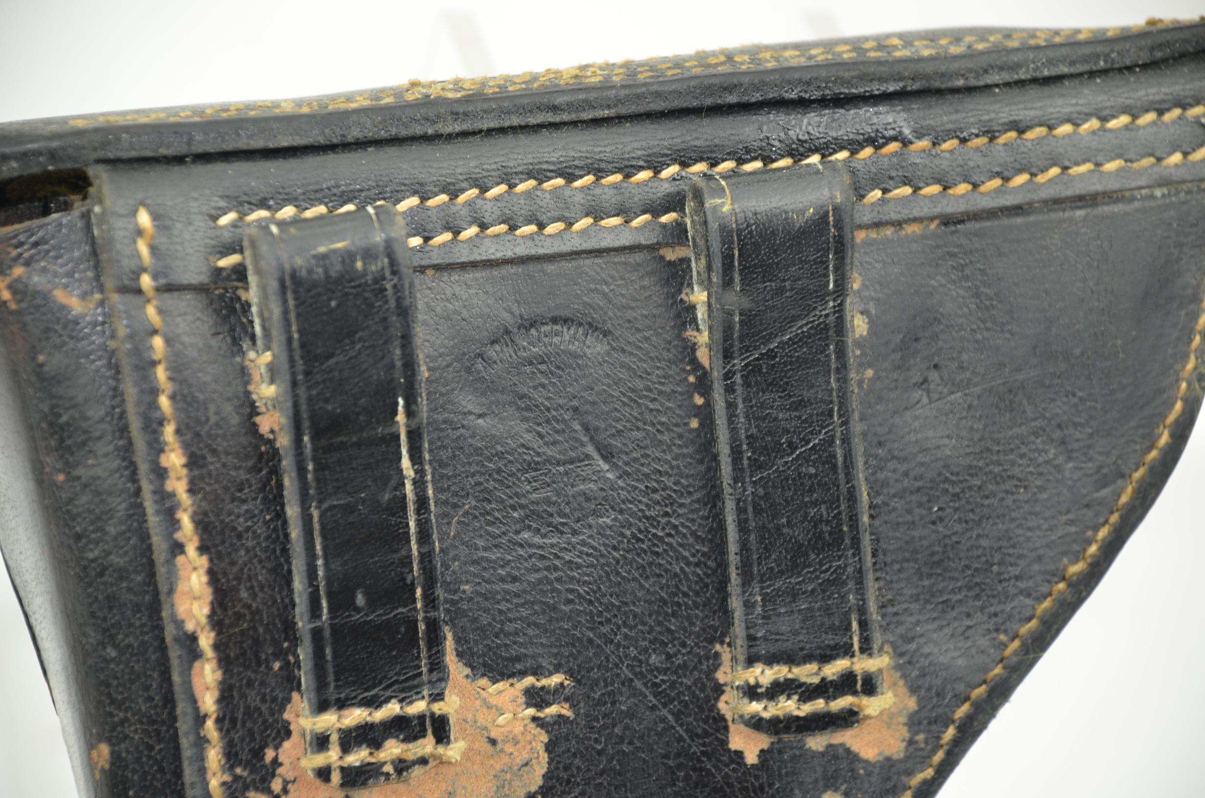 WW2 Nazi P08 Luger Black Holster - Image 4