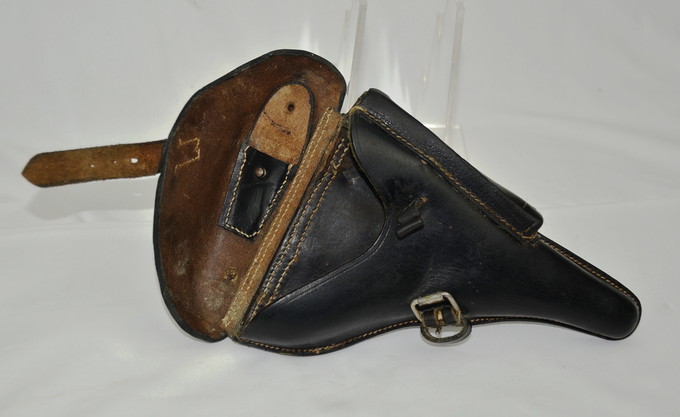WW2 Nazi P08 Luger Black Holster - Image 5