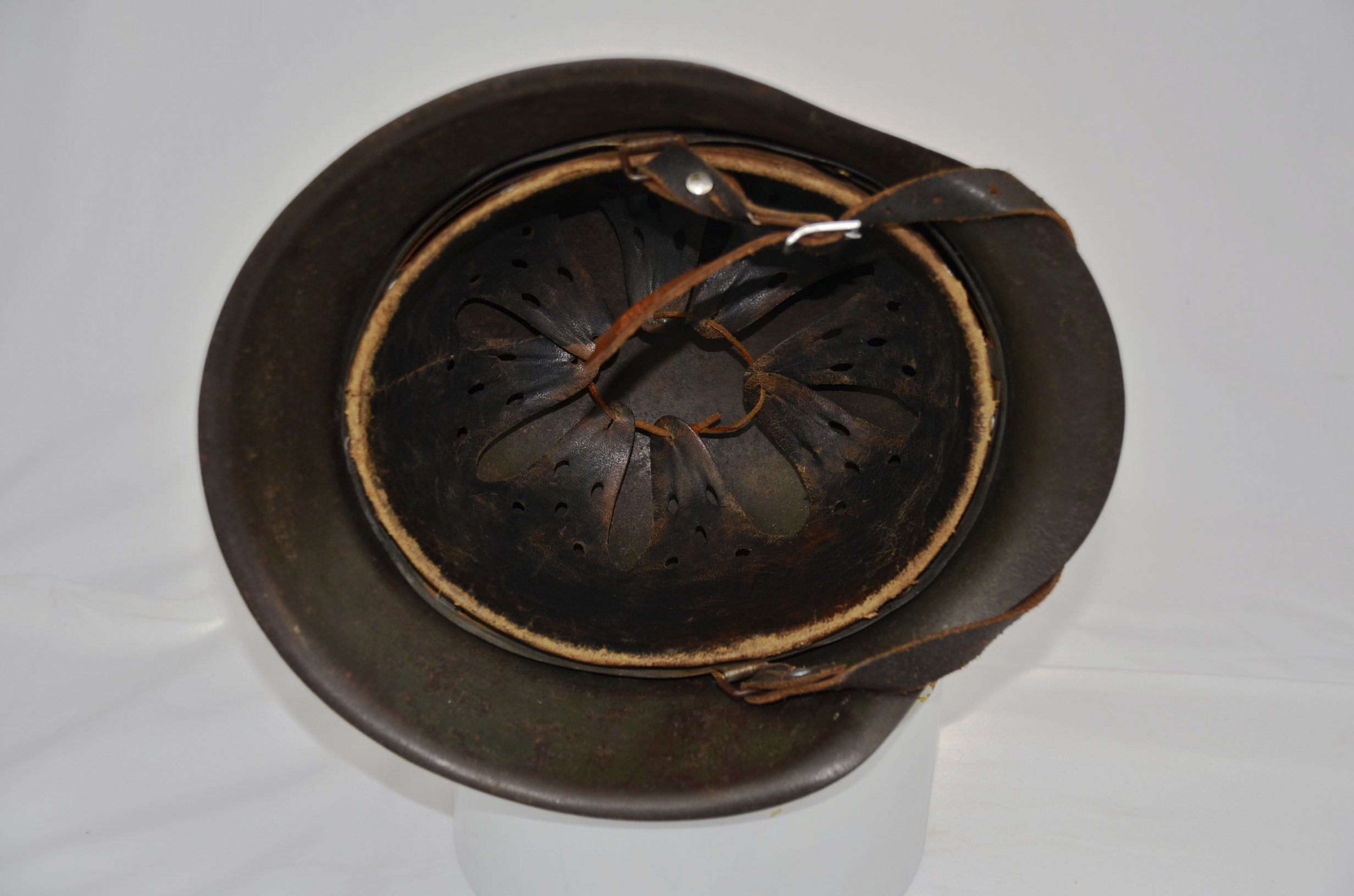 Nazi M42 SS Parade Helmet In Black Gloss - Image 8